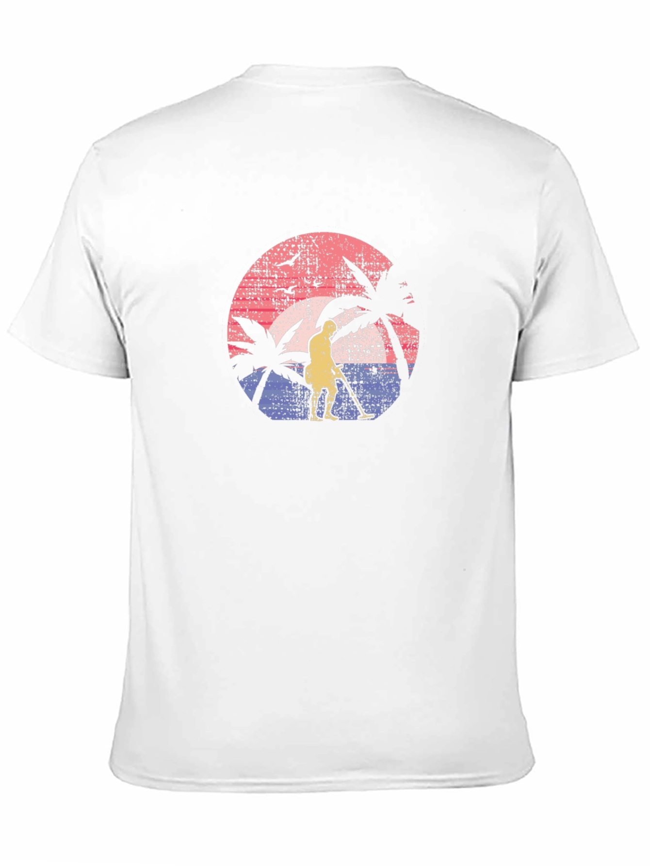 Retro Beach Metal Detecting T-Shirt