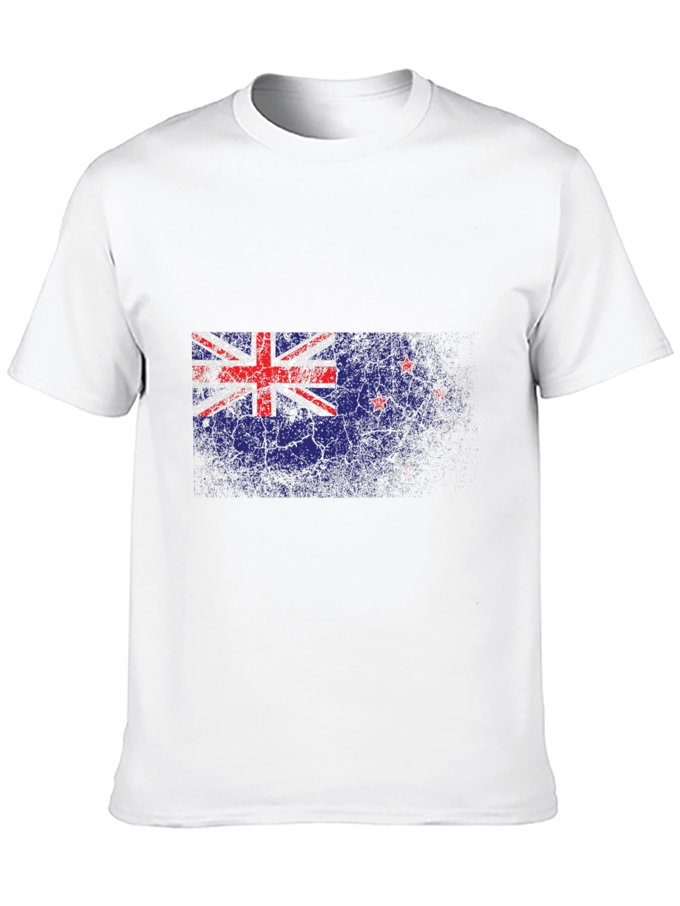 New Zealand Flag Distressed Graphic T-Shirt