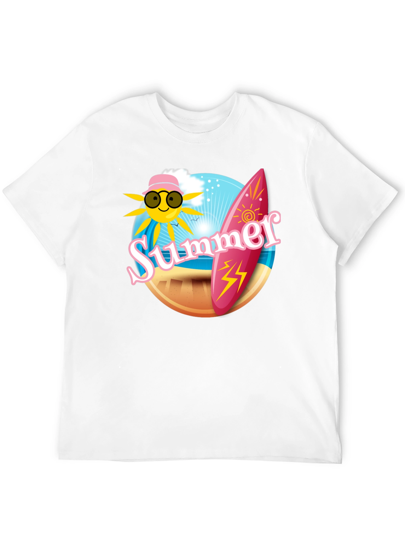 Summer Vibes Graphic Tee - Black