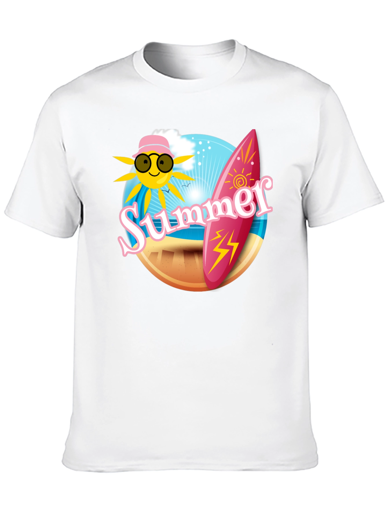 Summer Vibes Graphic Tee - Black