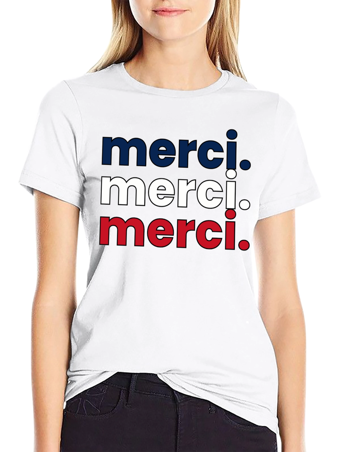 Merci Graphic Tee - Stylish French Thank You T-Shirt