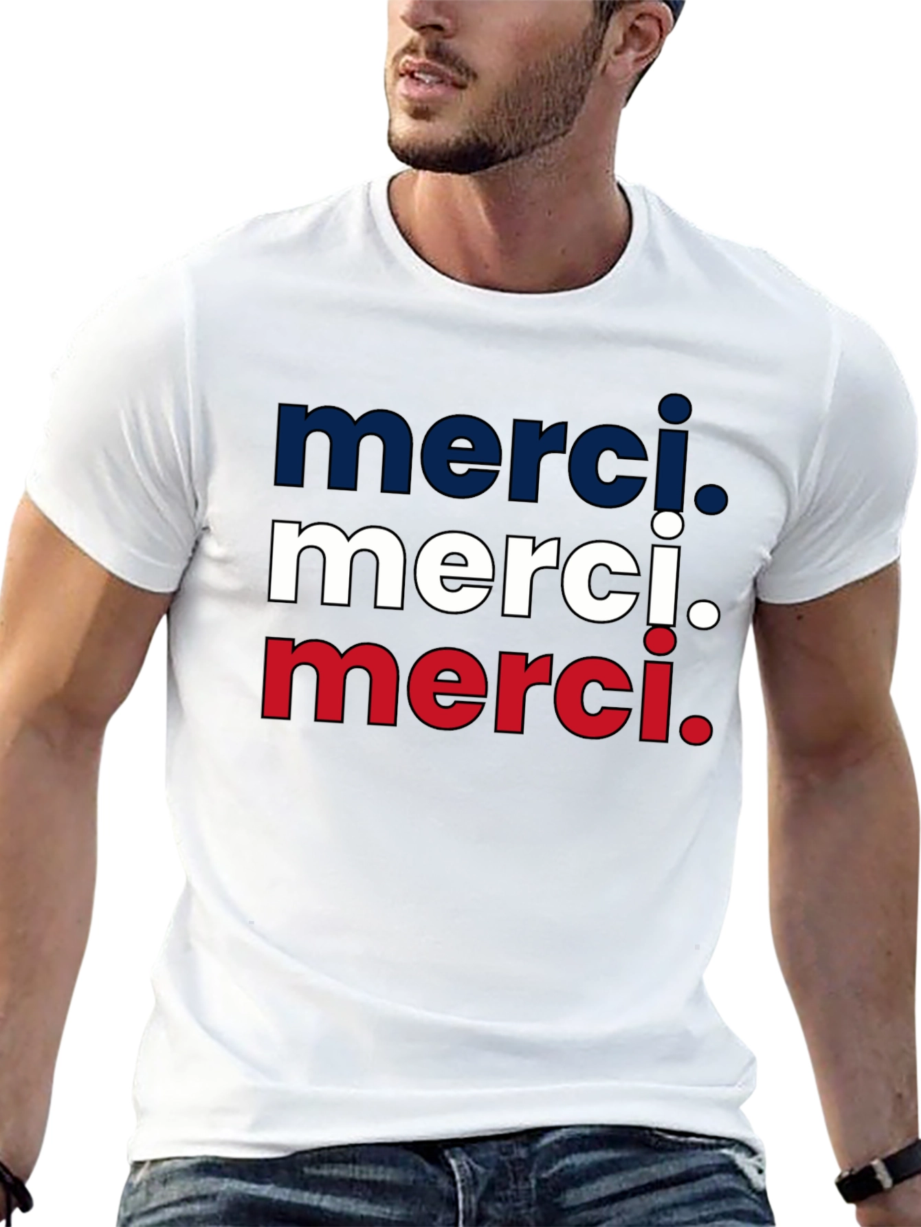 Merci Graphic Tee - Stylish French Thank You T-Shirt