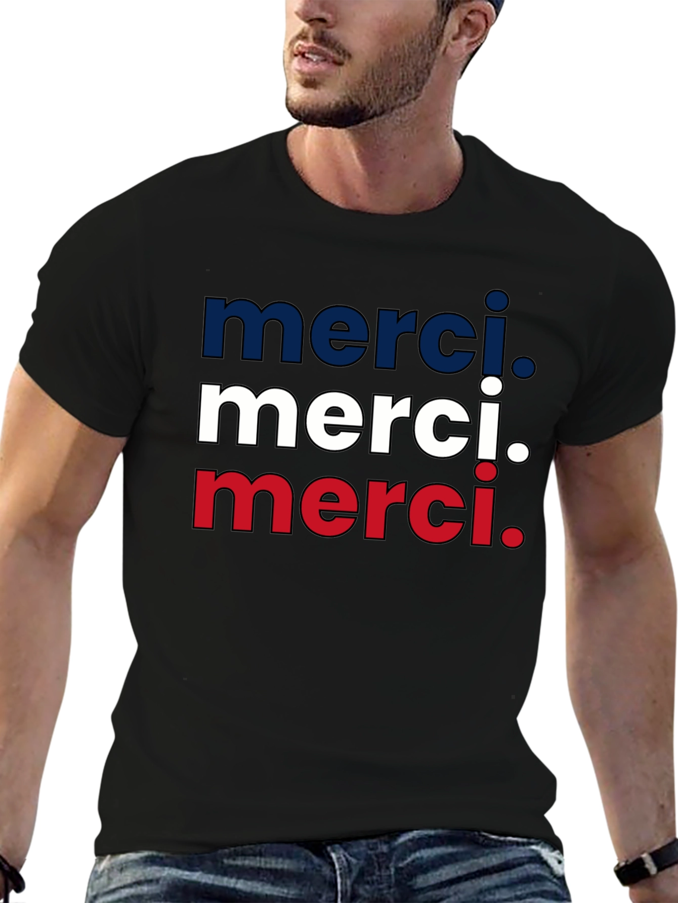 Merci Graphic Tee - Stylish French Thank You T-Shirt