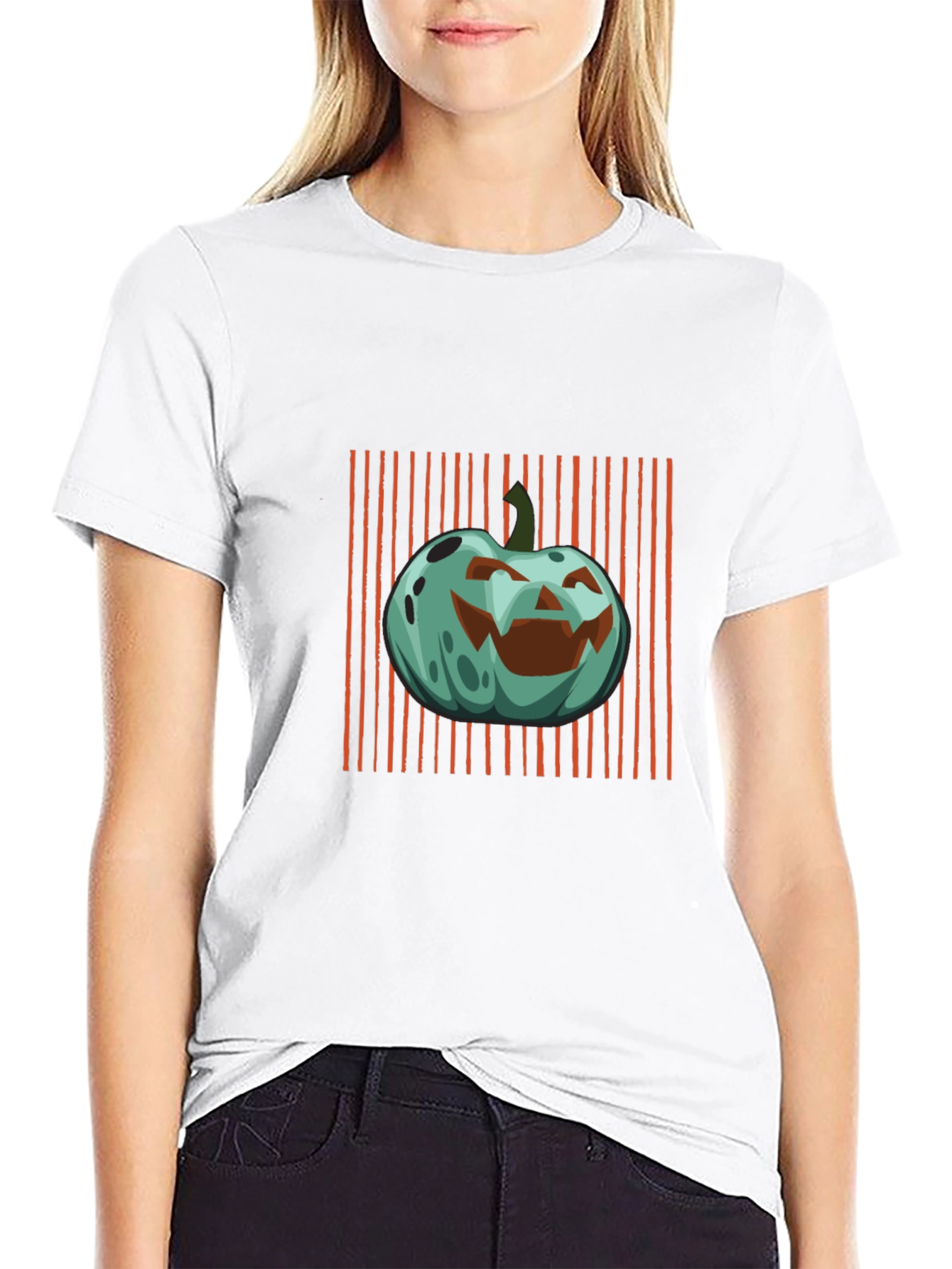Halloween Pumpkin Graphic T-Shirt