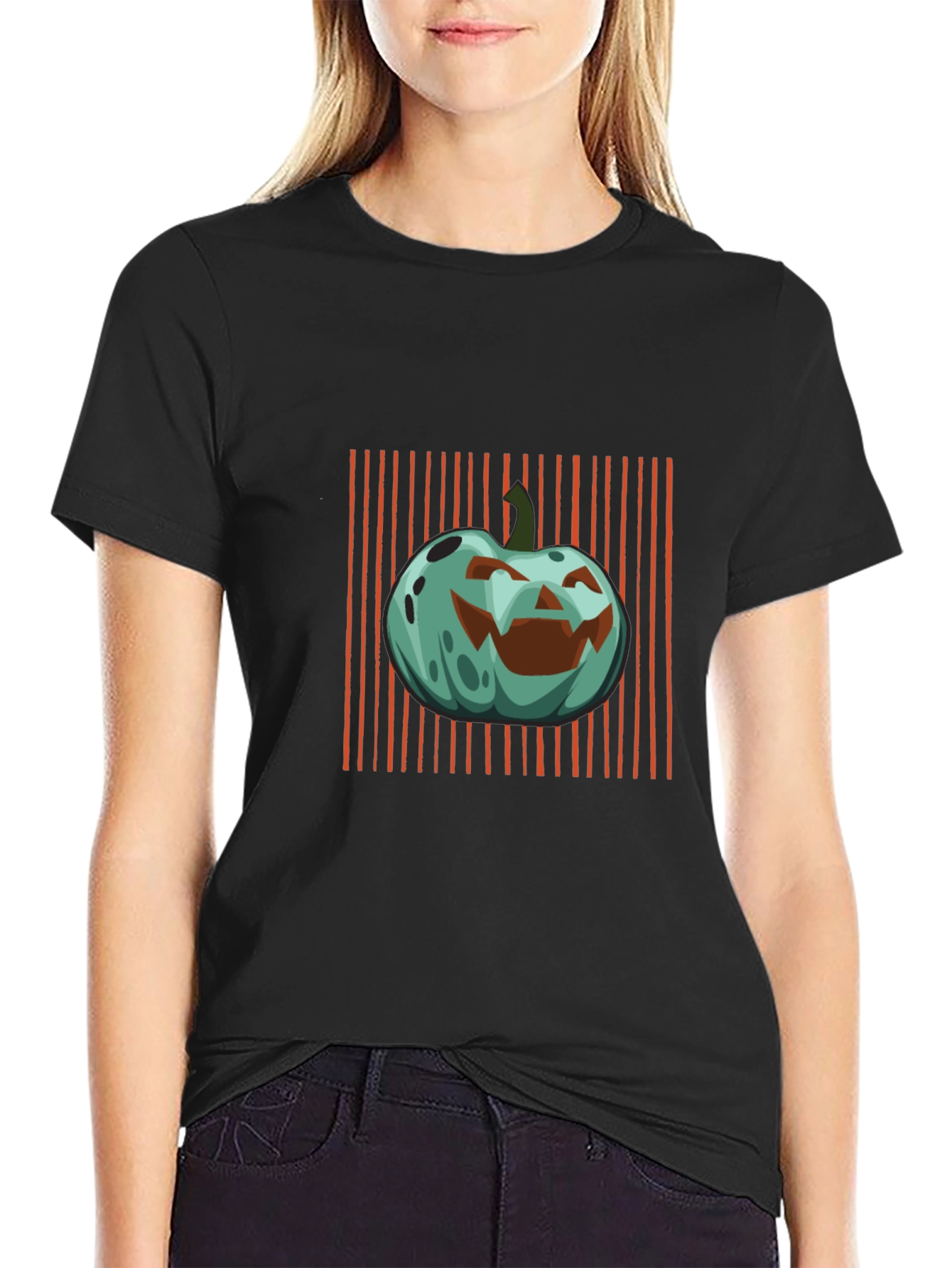Halloween Pumpkin Graphic T-Shirt