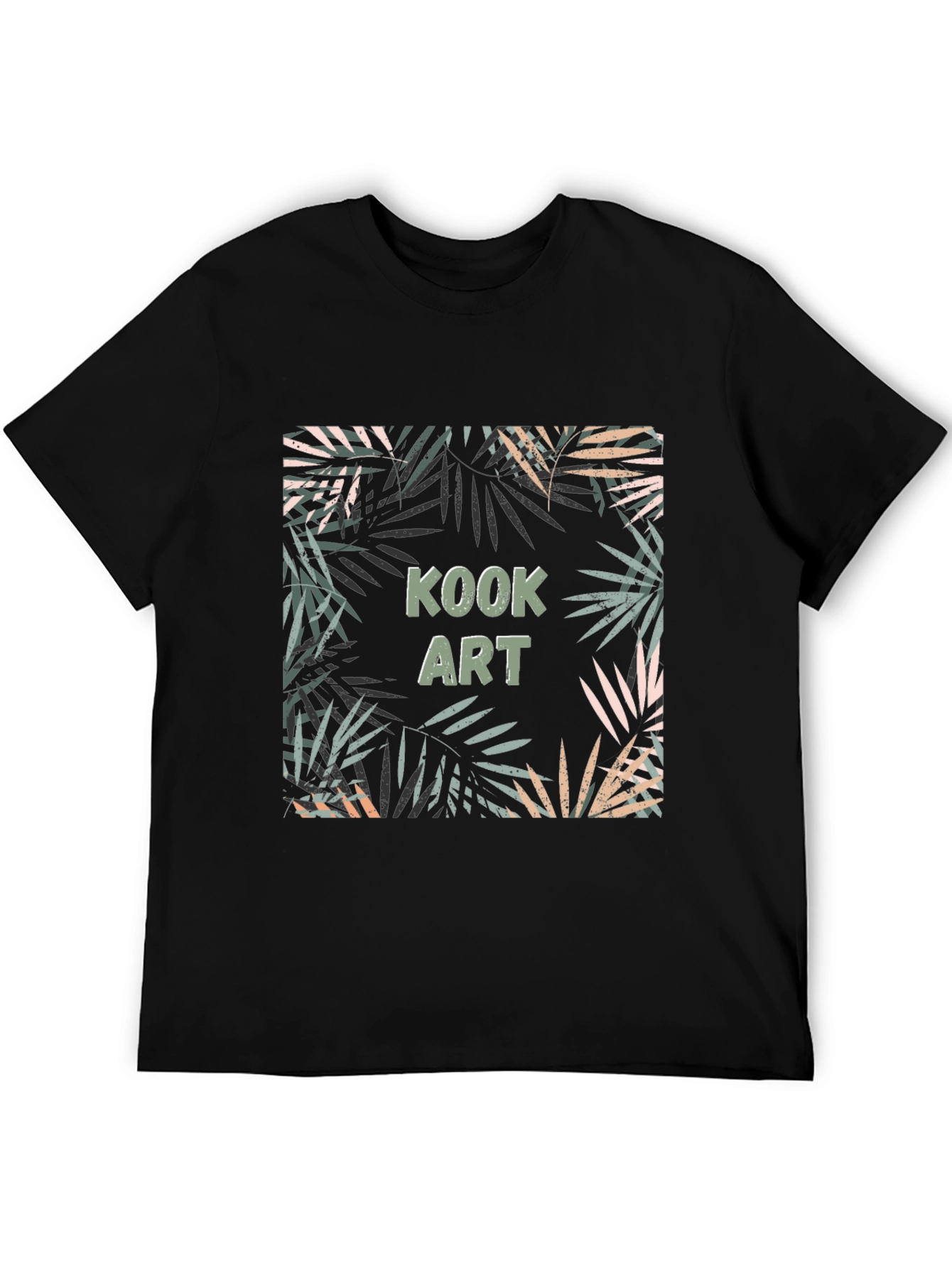Kook Art Graphic Print Black T-Shirt