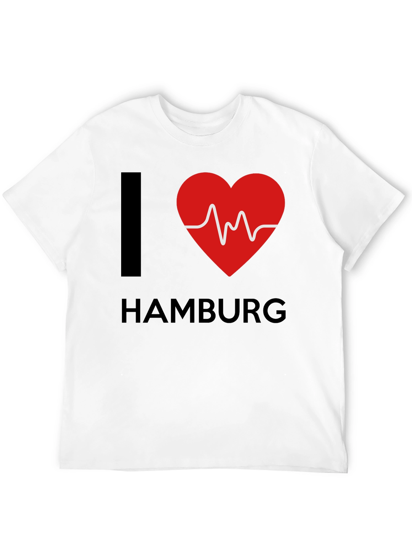 I Love Hamburg T-Shirt - Heartbeat Design