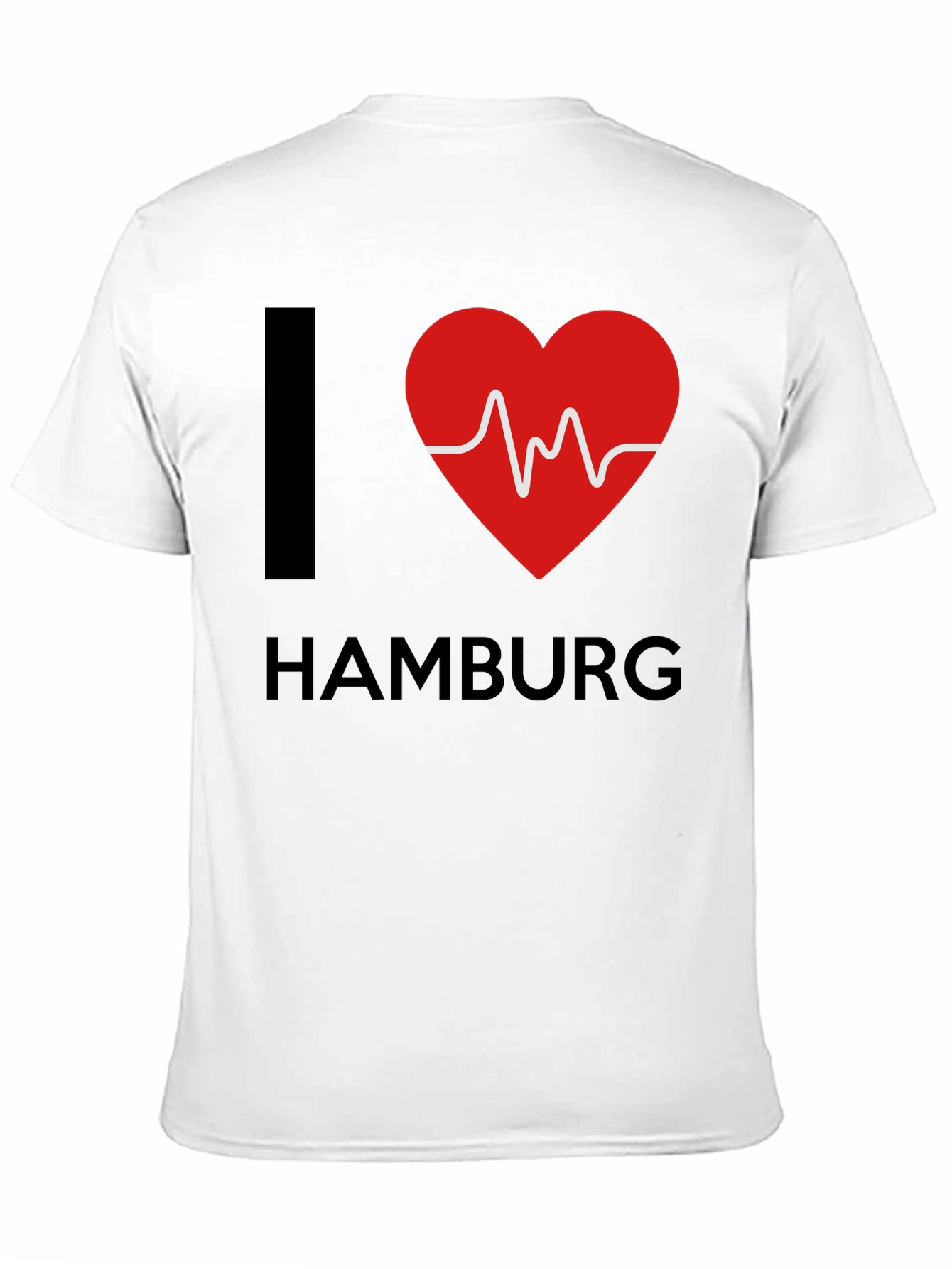I Love Hamburg T-Shirt - Heartbeat Design