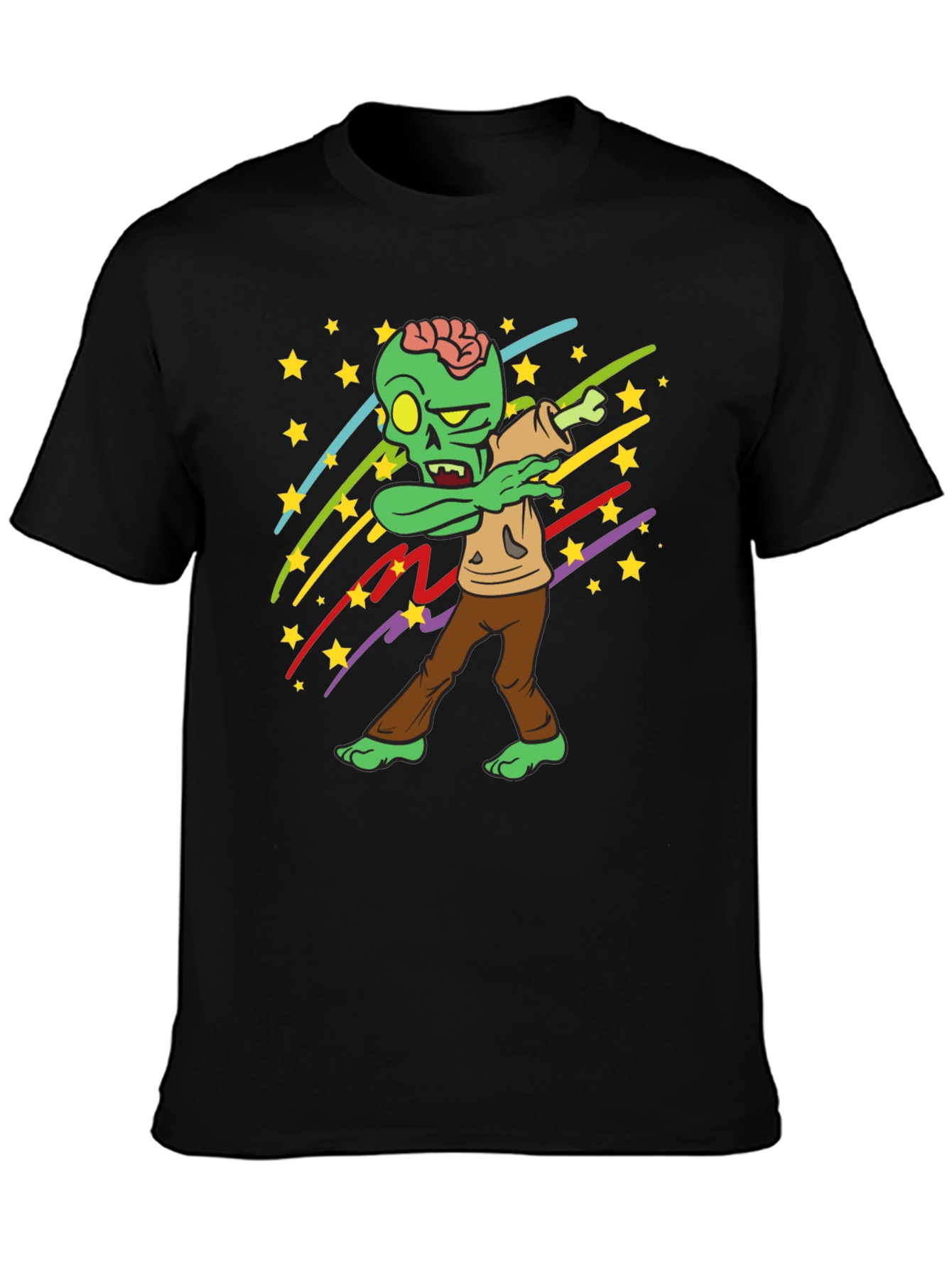 Dabbing Zombie Stars Graphic Tee