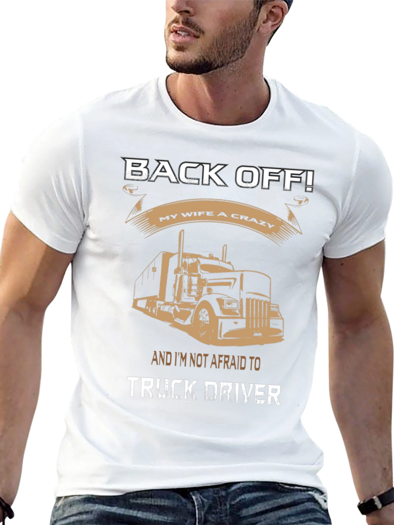 Back Off Truck Driver Graphic Tee