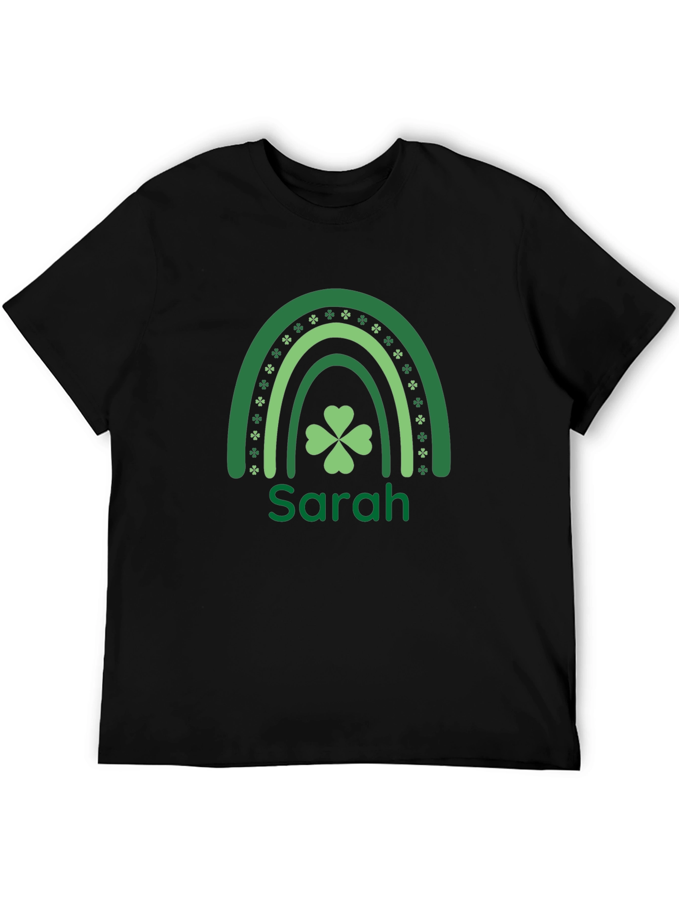 Sarahs St. Patricks Day Rainbow Clover Tee