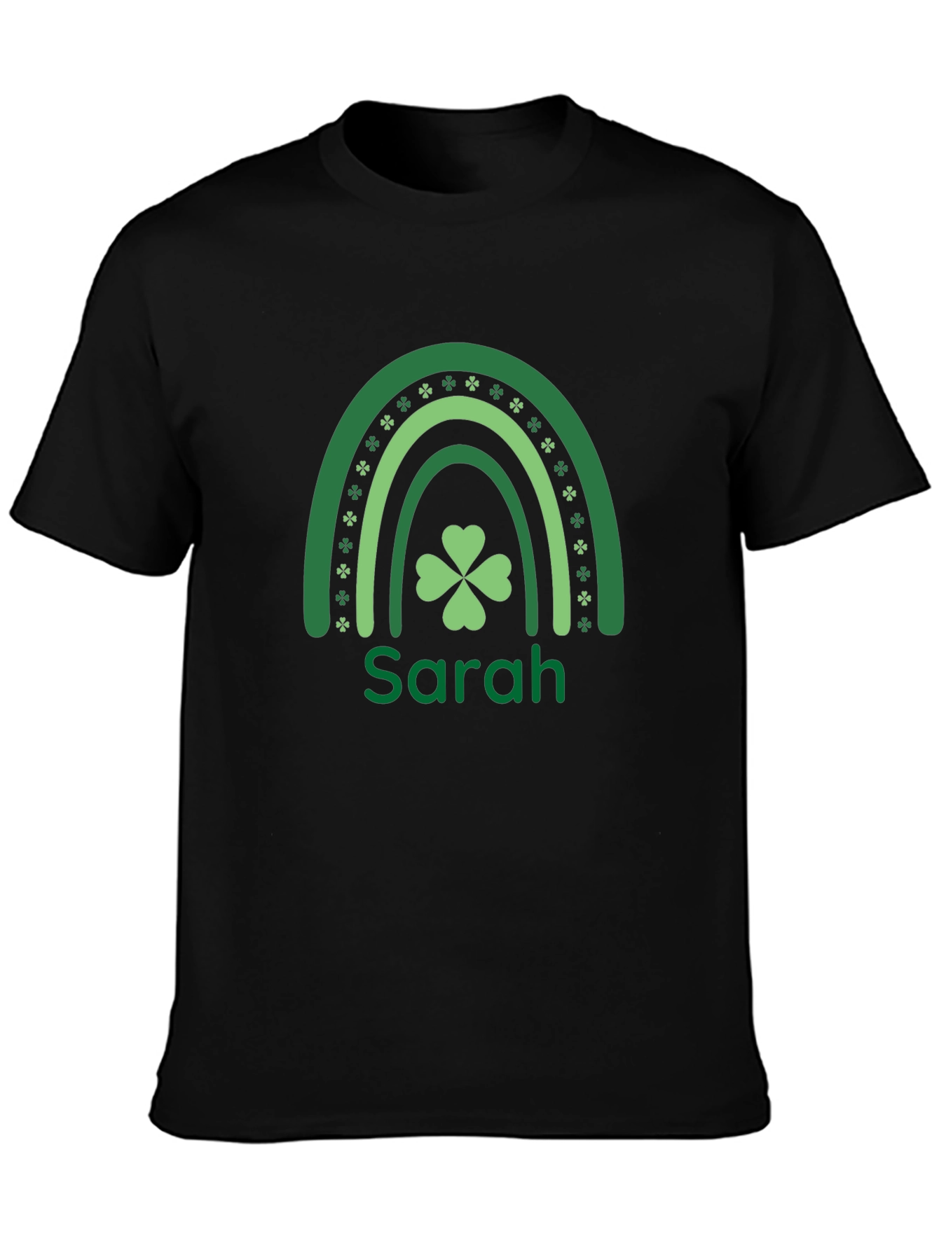 Sarahs St. Patricks Day Rainbow Clover Tee