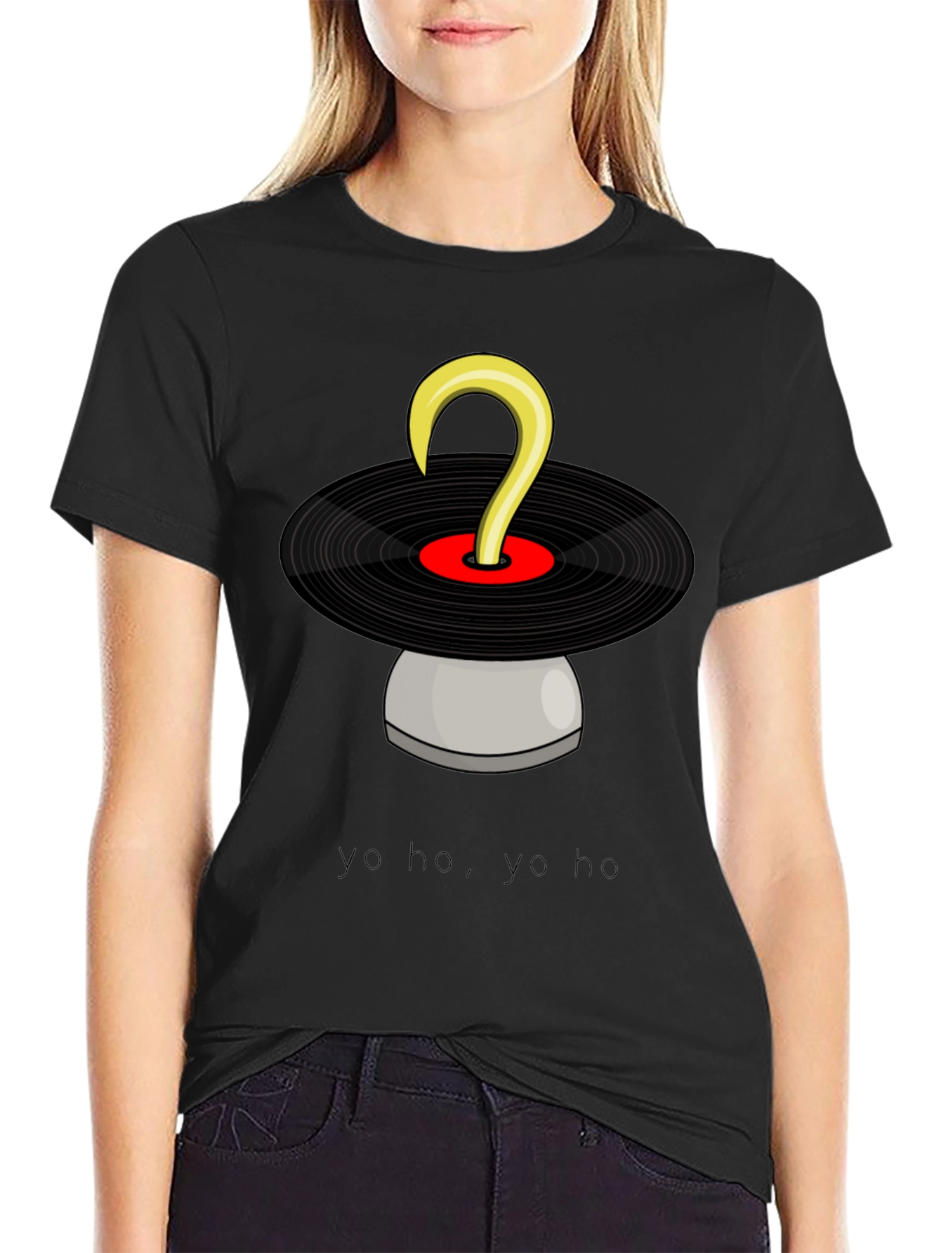 Pirate DJ T-Shirt: Yo Ho Yo Ho & Vinyl