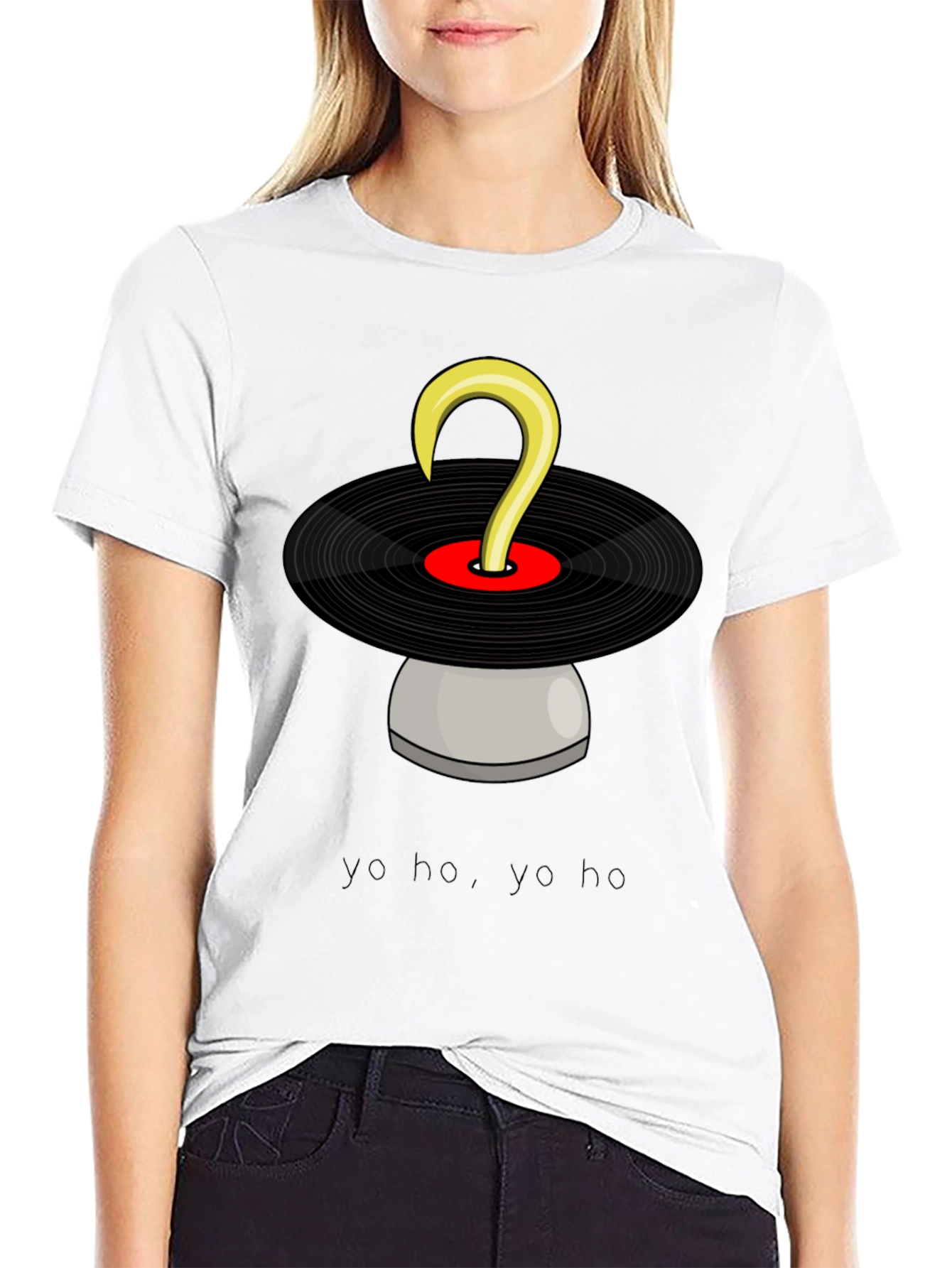 Pirate DJ T-Shirt: Yo Ho Yo Ho & Vinyl