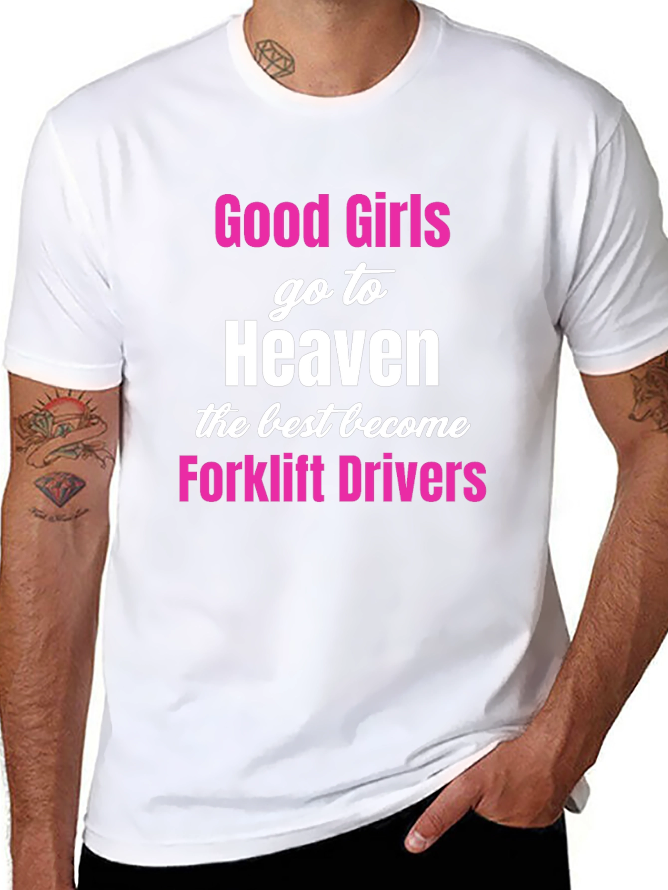 Good Girls Forklift Drivers Black T-Shirt