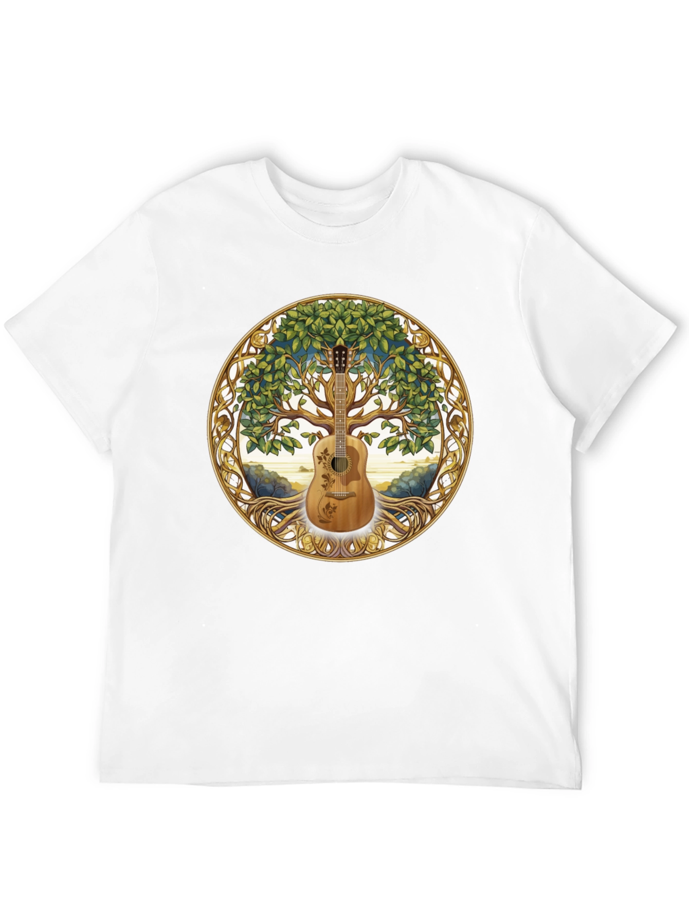 Guitar Tree of Life Graphic T-Shirt