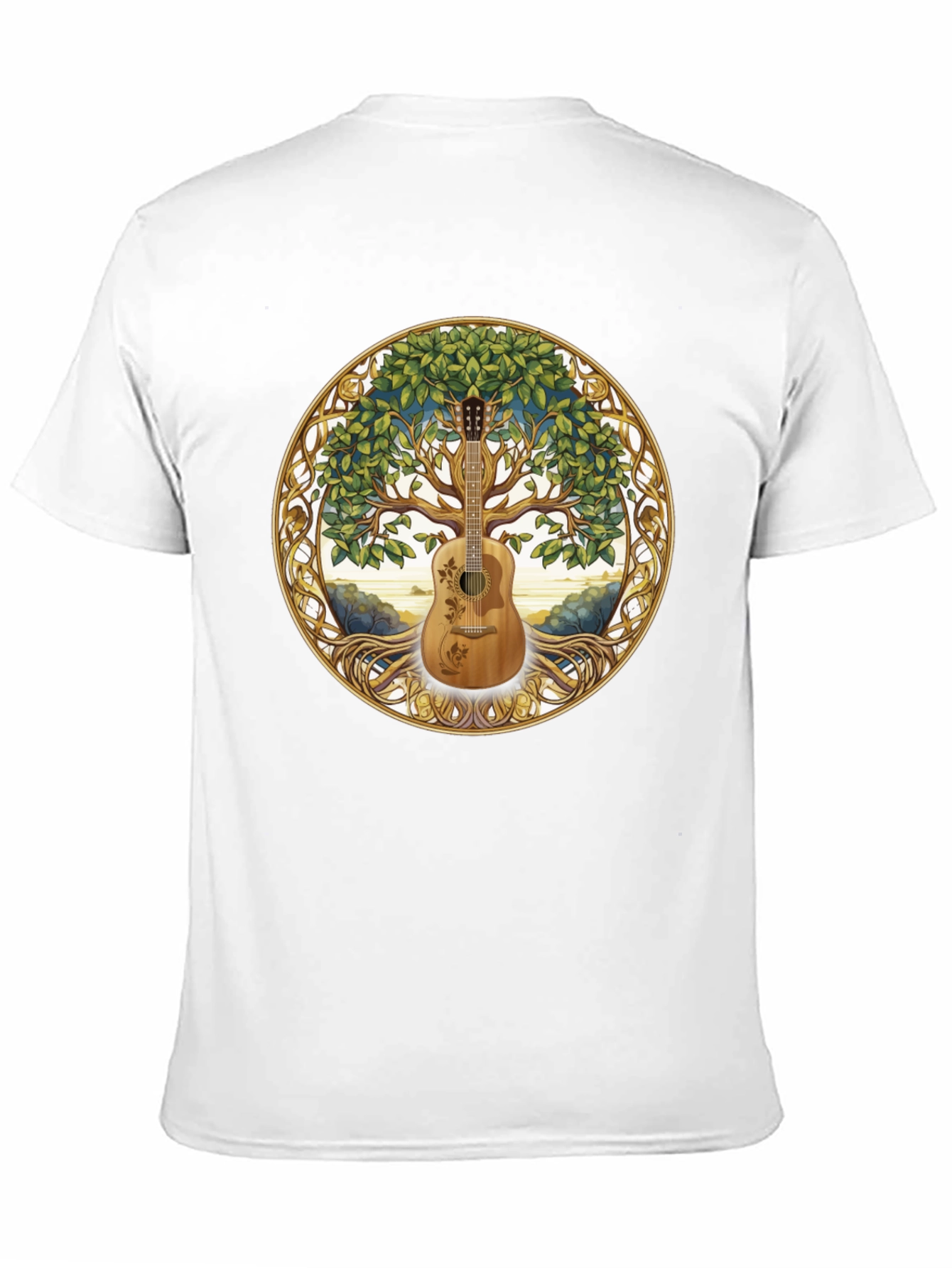Guitar Tree of Life Graphic T-Shirt