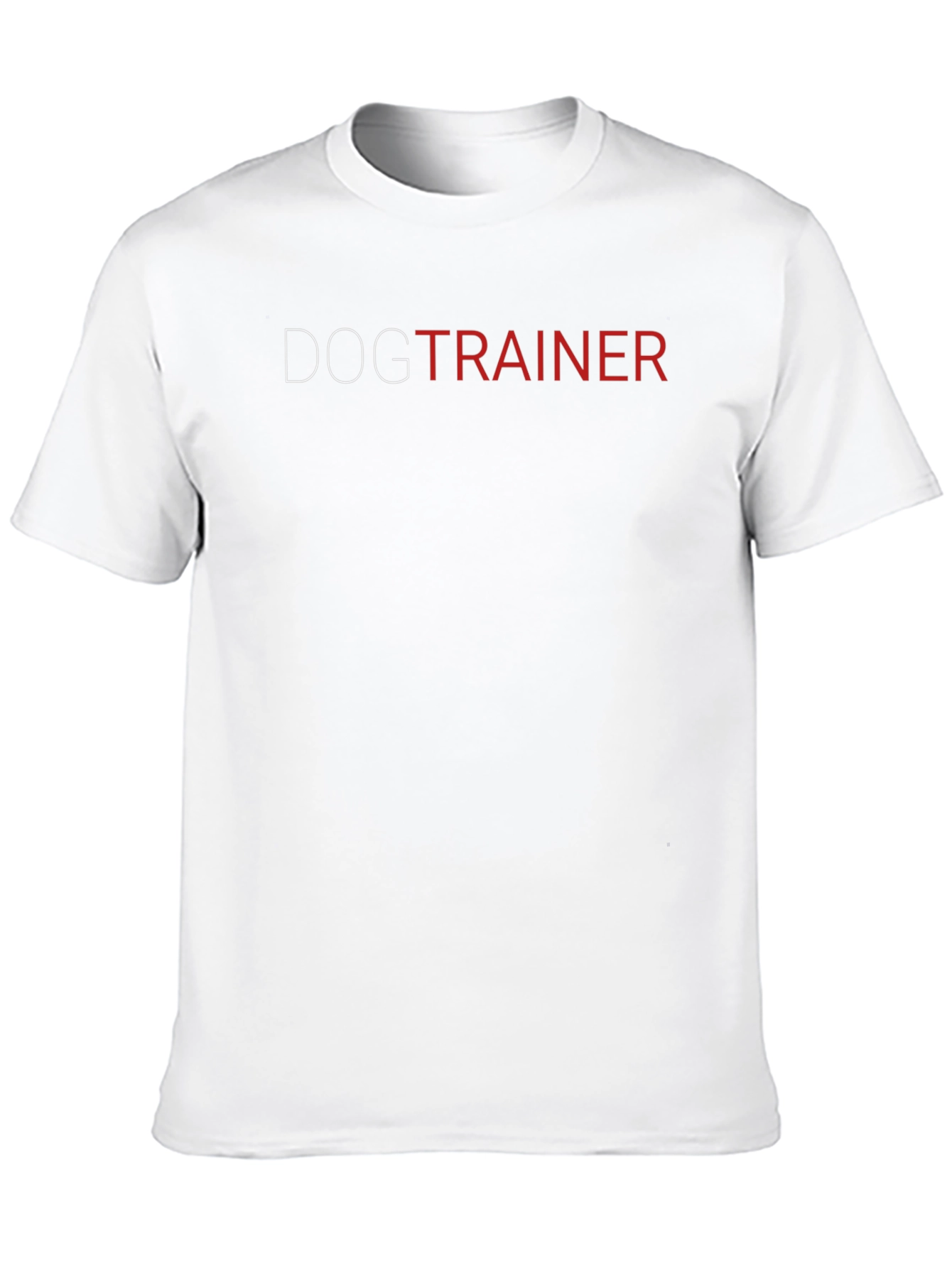 Dog Trainer Graphic Tee - Black Cotton Crew Neck
