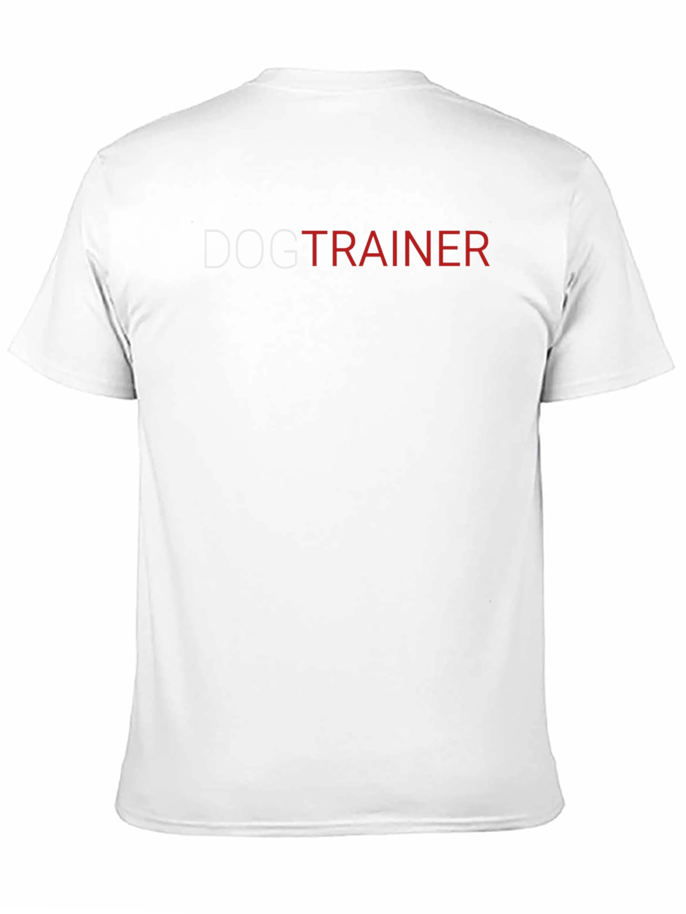 Dog Trainer Graphic Tee - Black Cotton Crew Neck