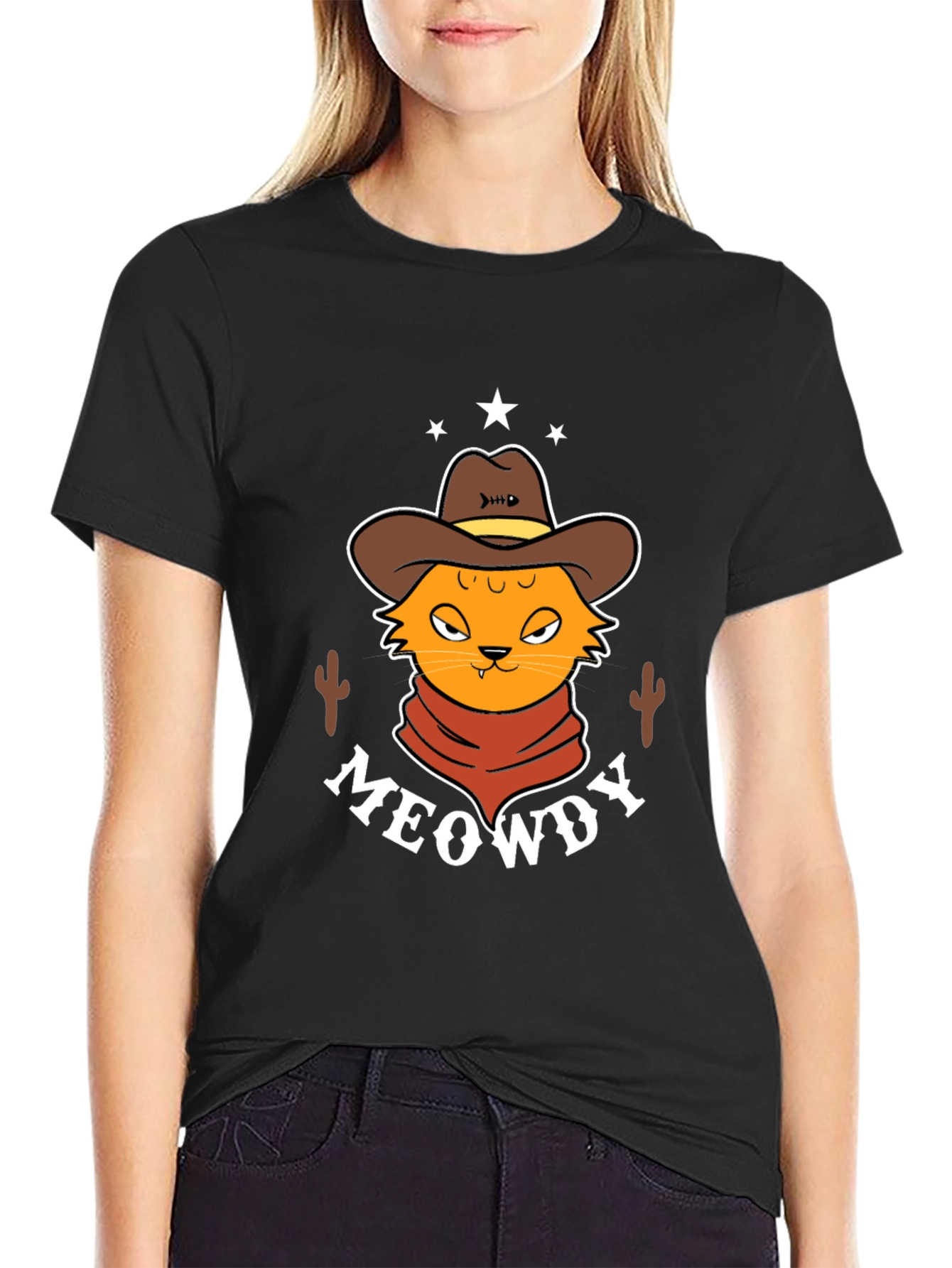 Meowdy Cat Cowboy T-Shirt