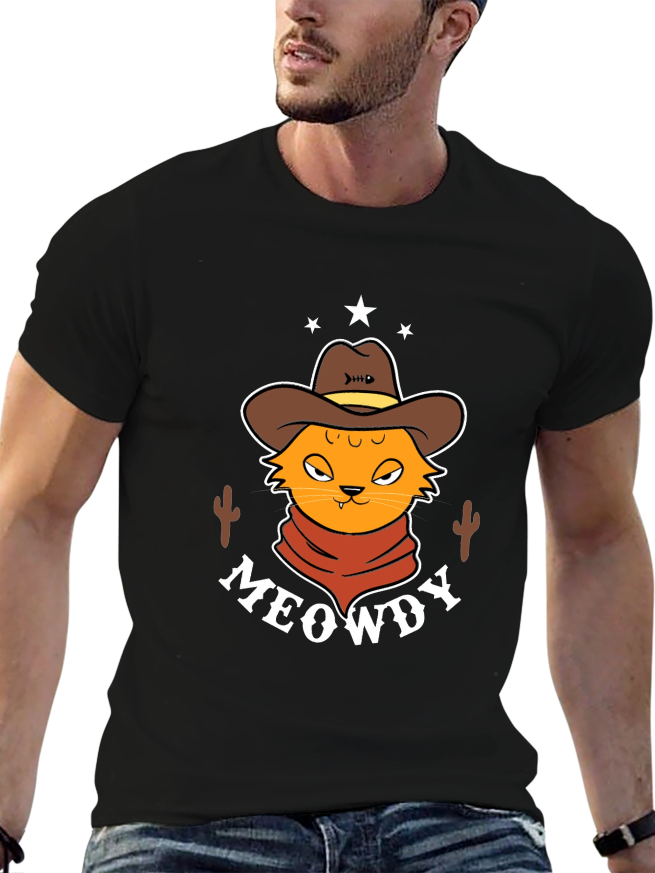 Meowdy Cat Cowboy T-Shirt