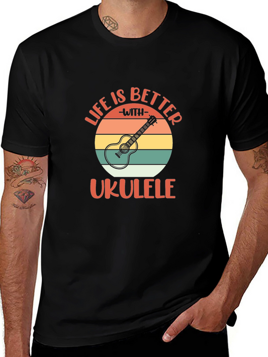 Life is Better with Ukulele Graphic T-Shirt