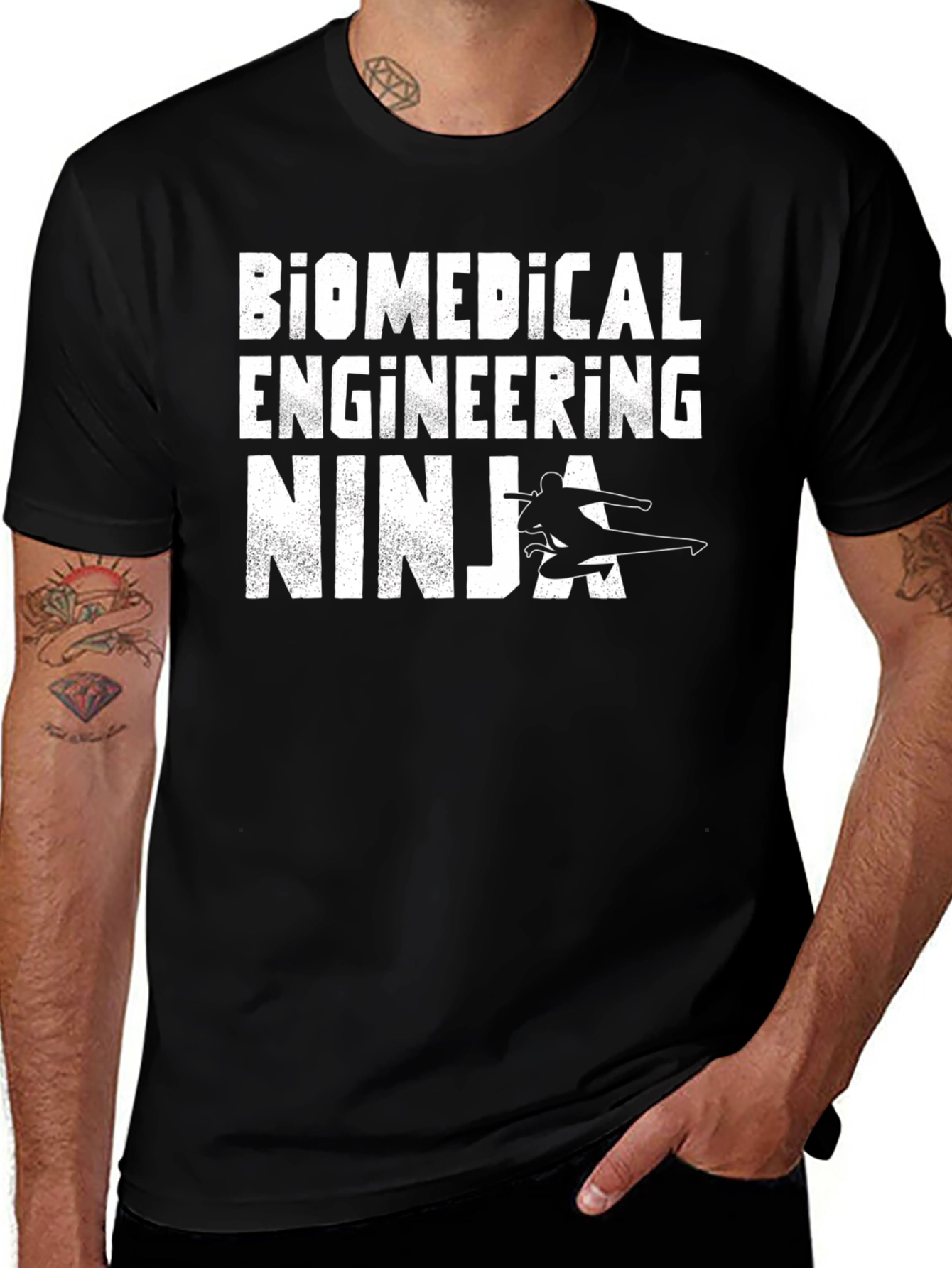 Biomedical Engineering Ninja Graphic T-Shirt