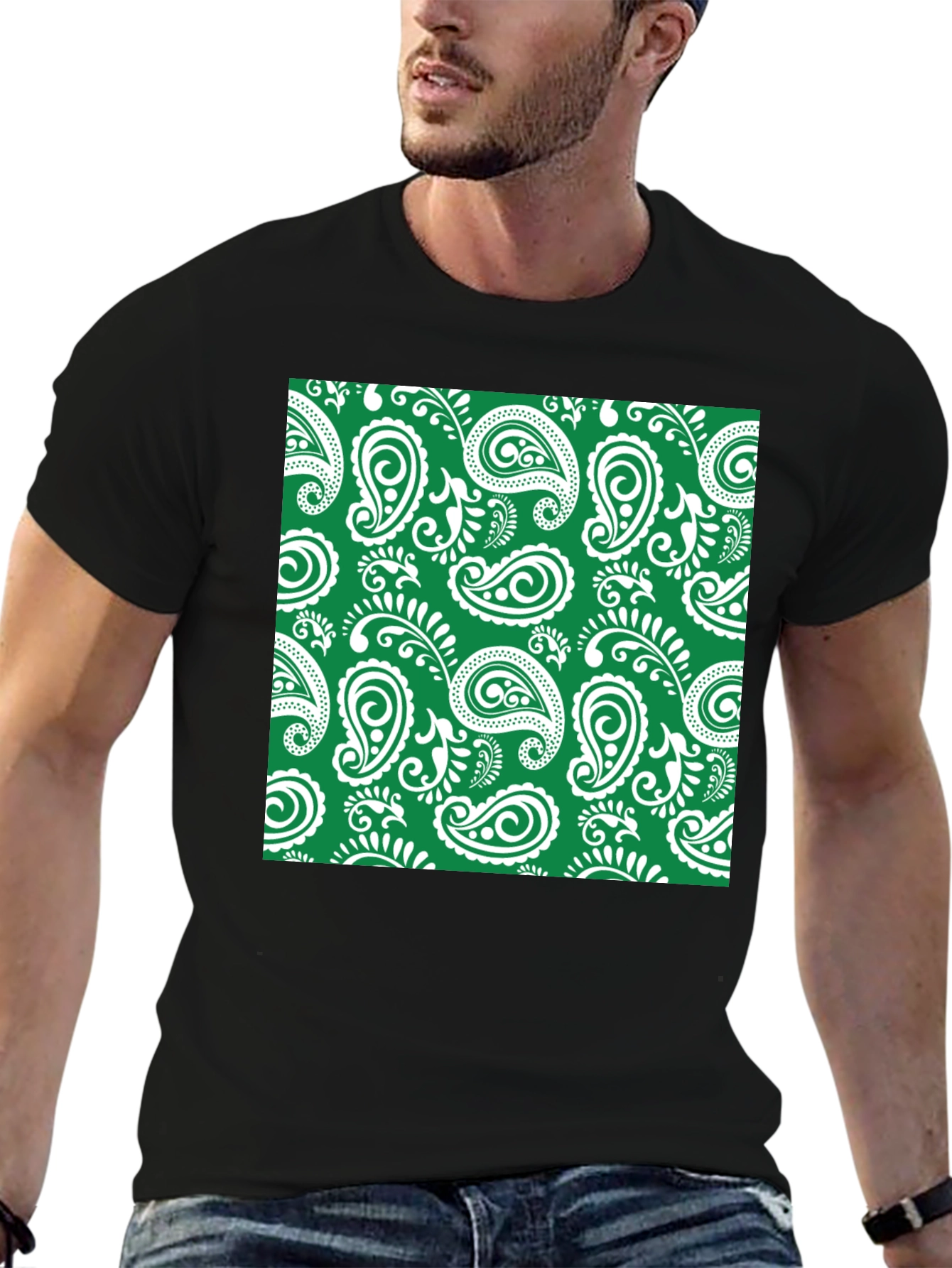 Stylish Paisley Print T-Shirt
