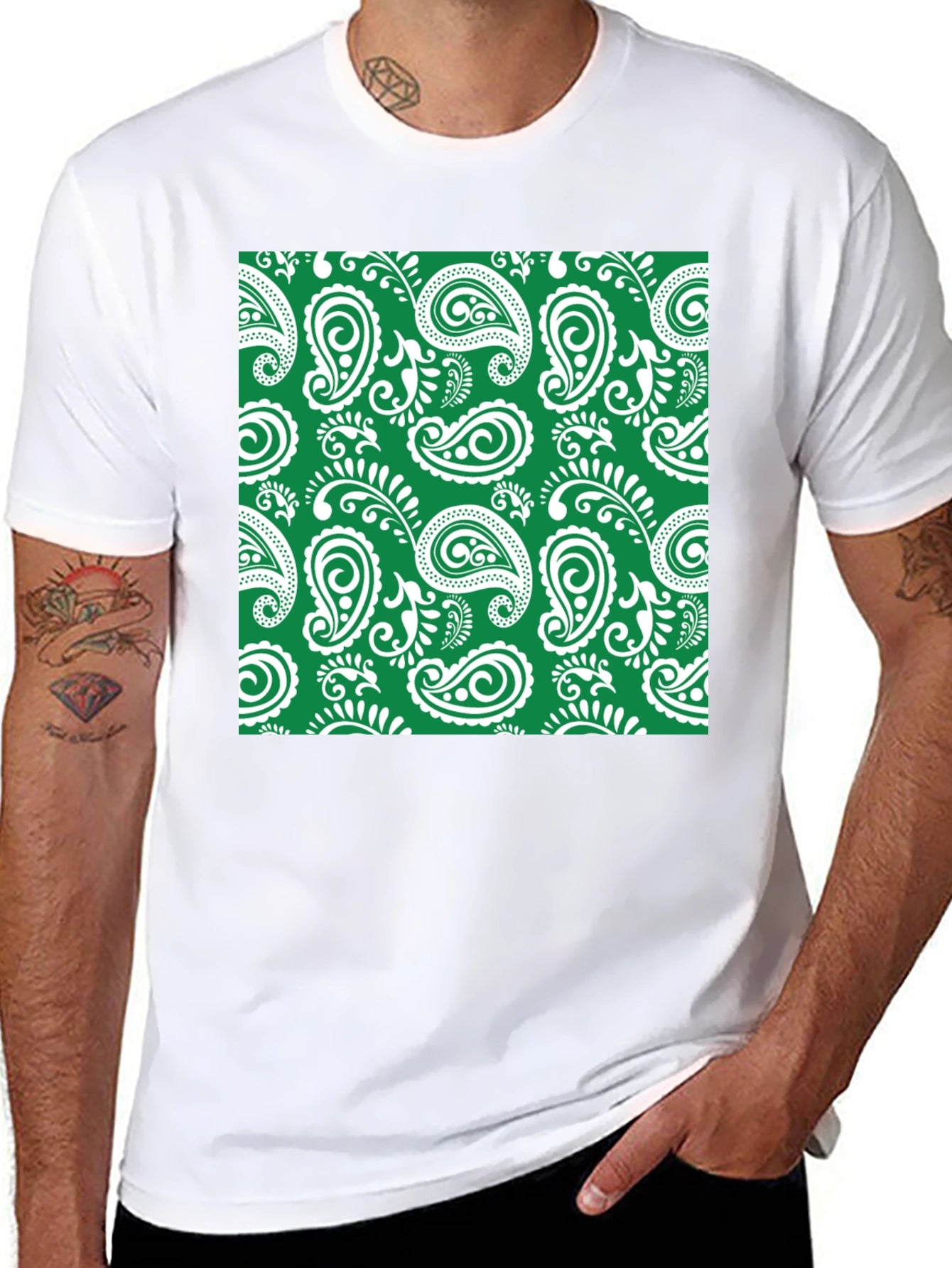 Stylish Paisley Print T-Shirt