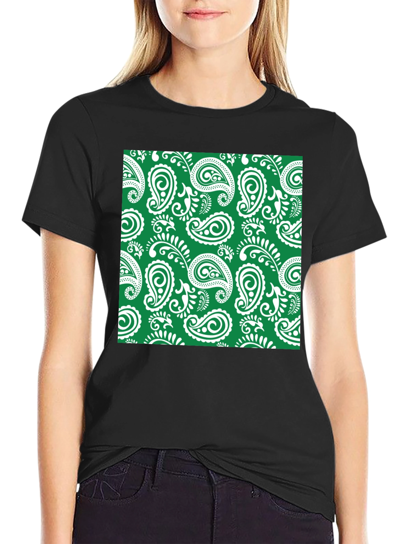 Stylish Paisley Print T-Shirt