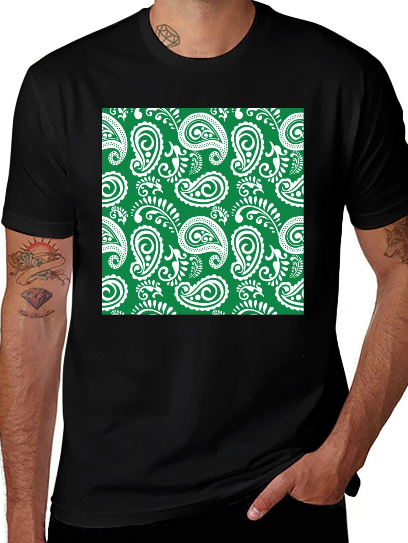Stylish Paisley Print T-Shirt