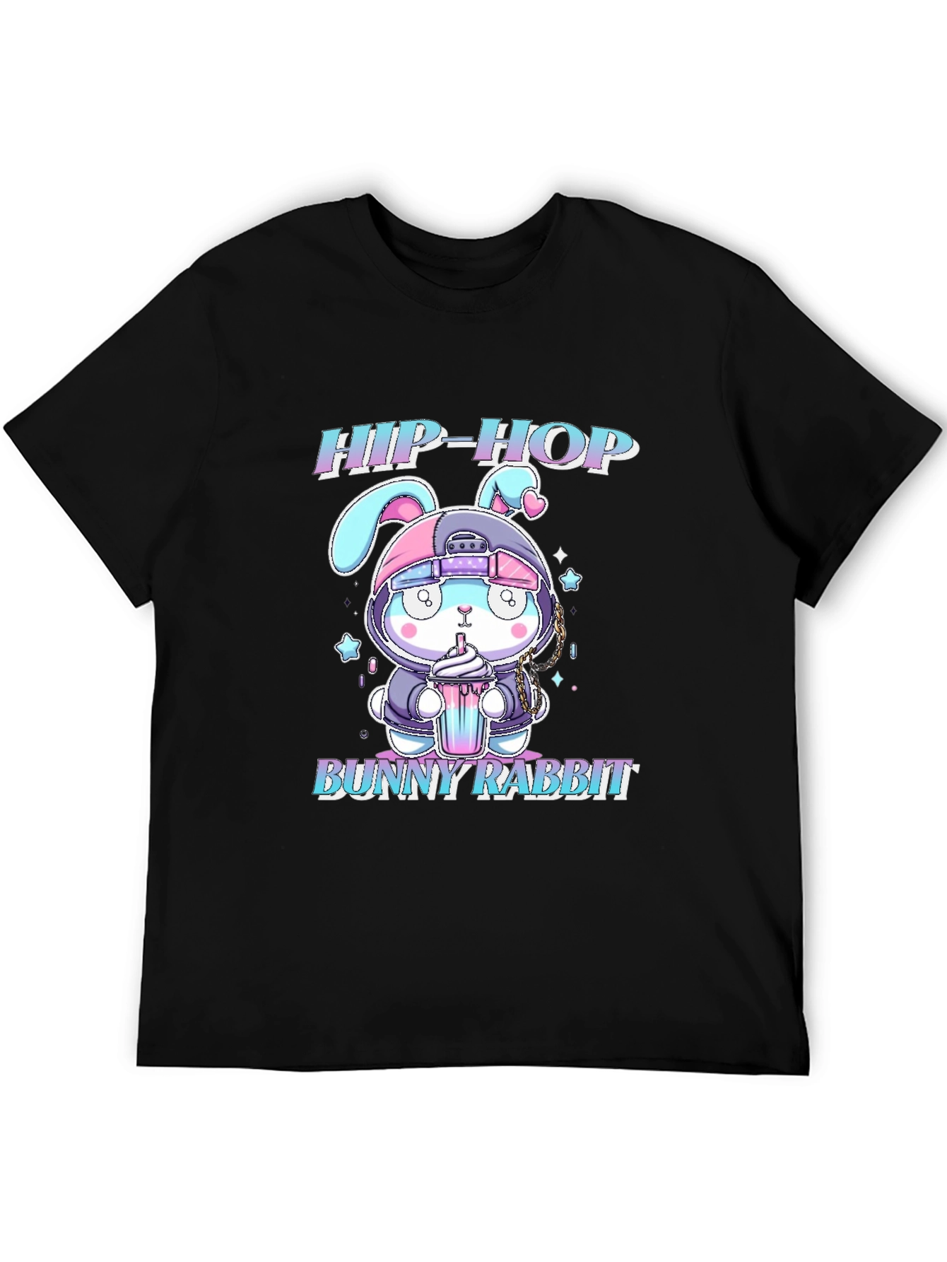 Hip-Hop Bunny Rabbit Graphic T-Shirt