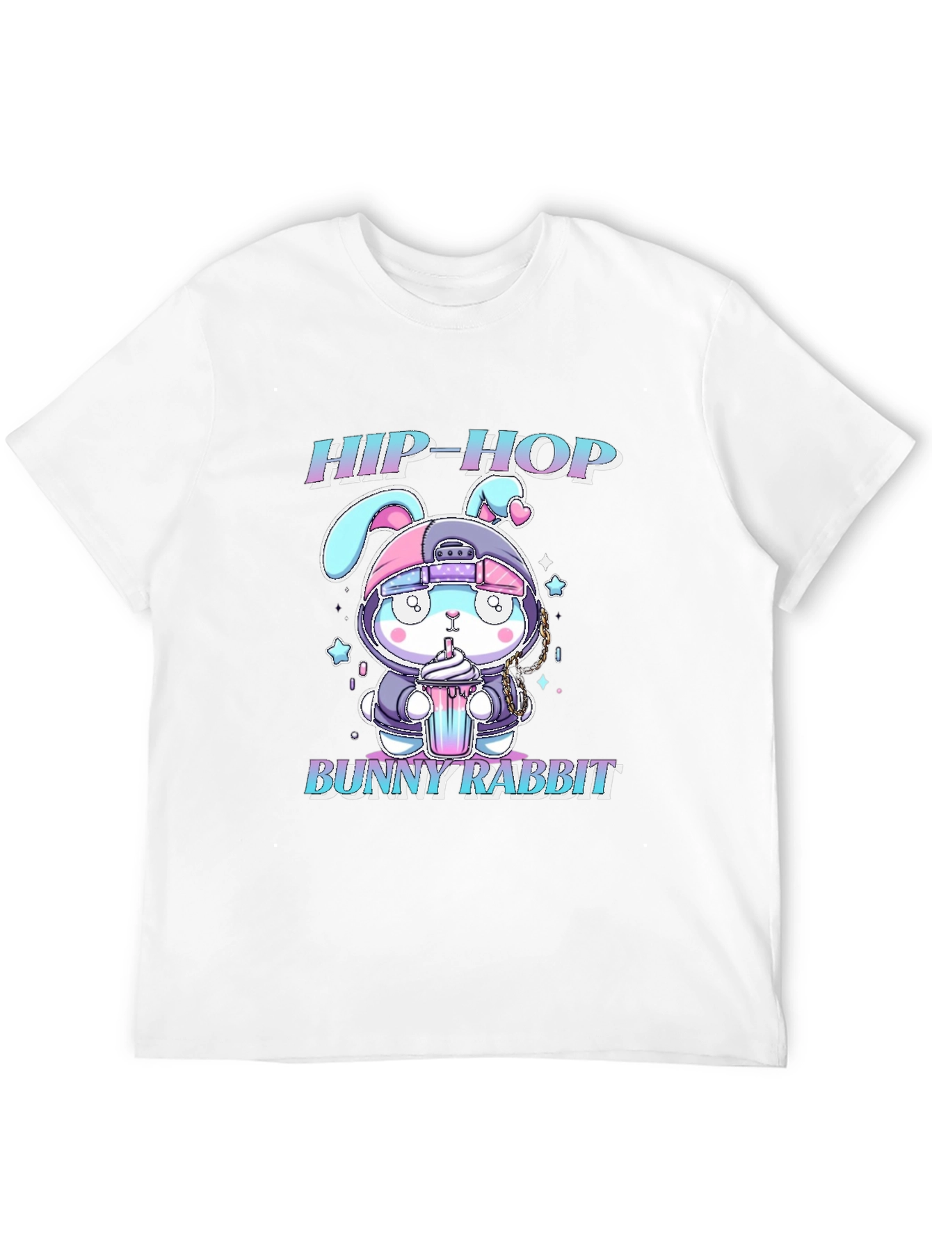 Hip-Hop Bunny Rabbit Graphic T-Shirt