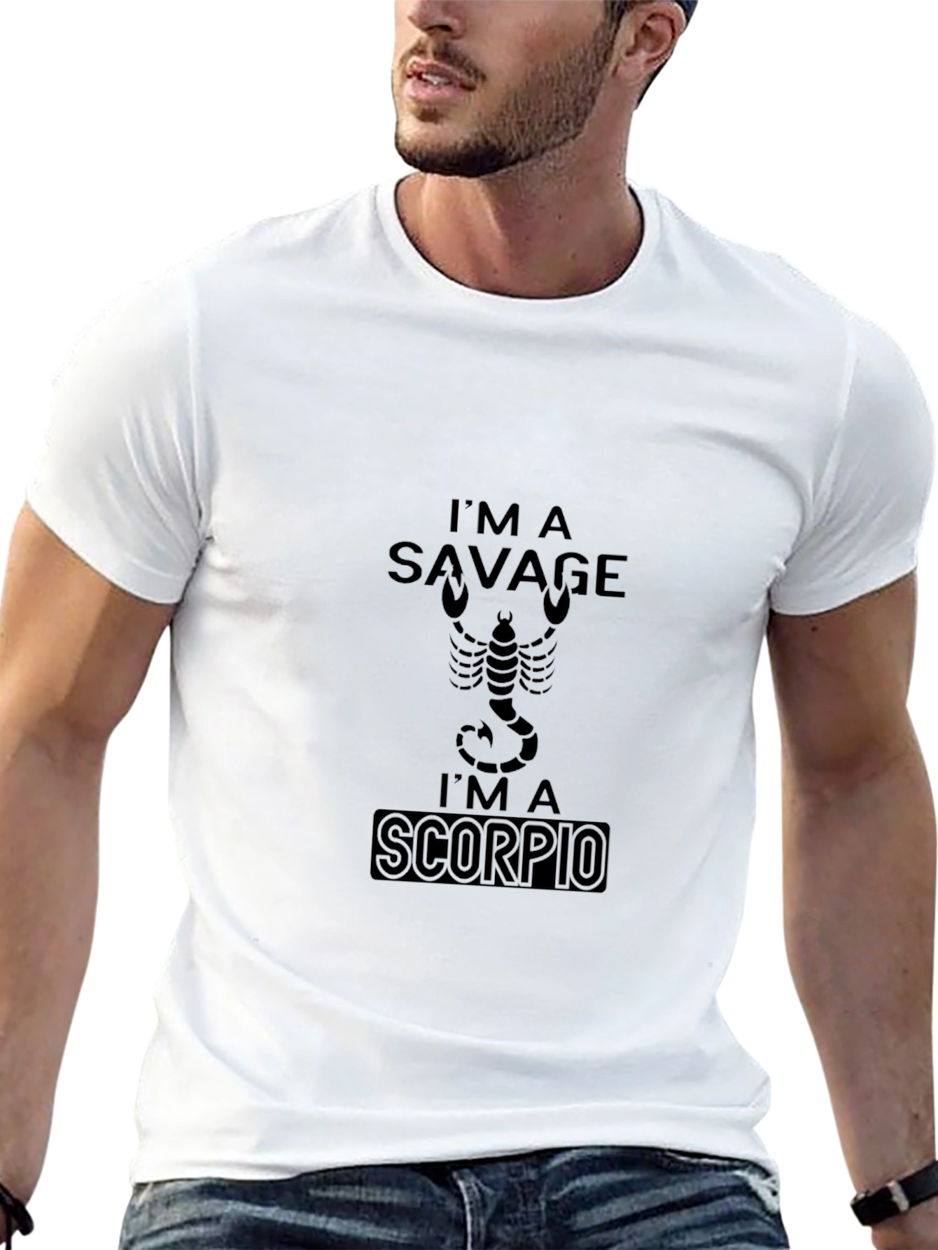 Im A Savage Scorpio Black T-Shirt