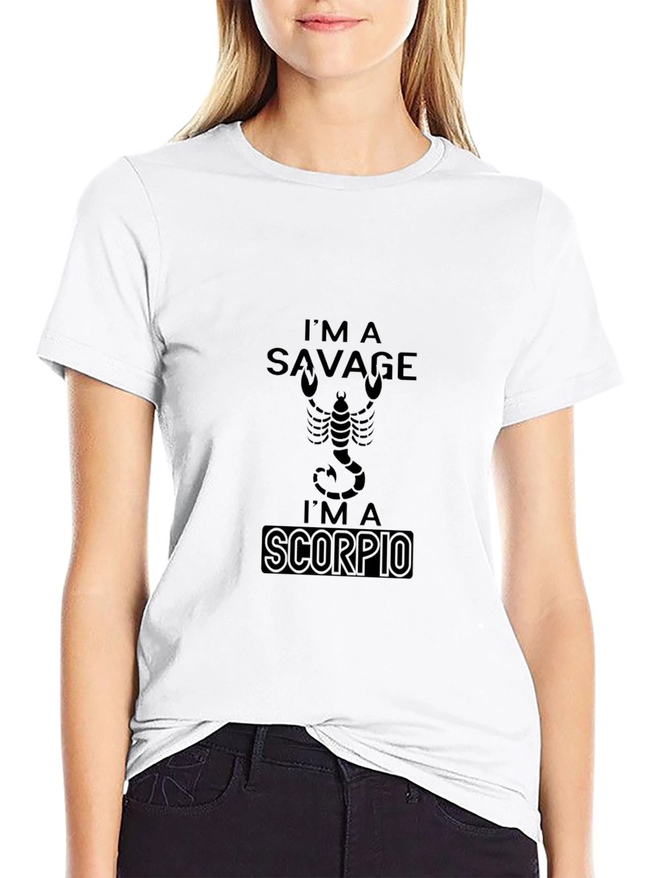 Im A Savage Scorpio Black T-Shirt