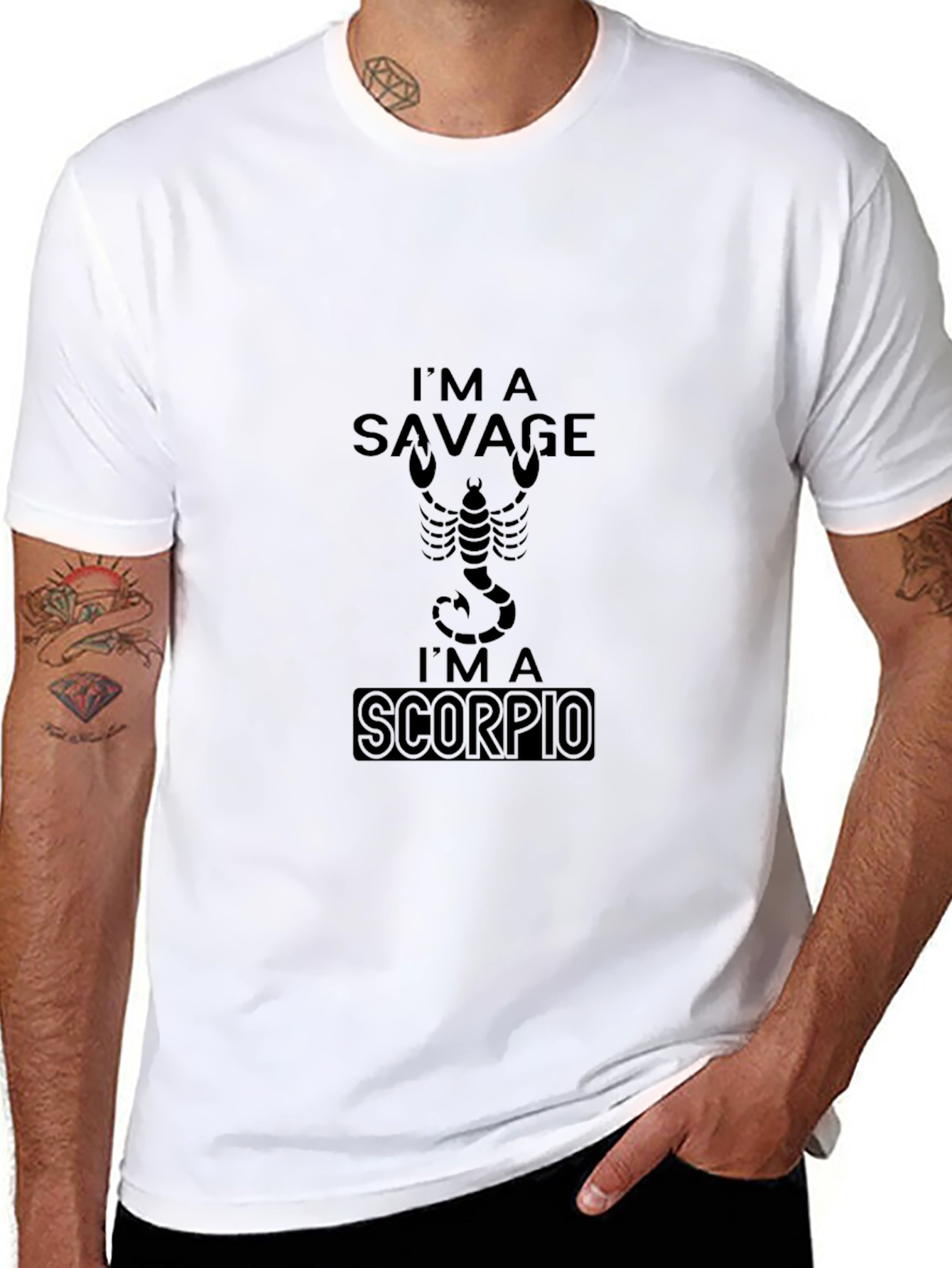 Im A Savage Scorpio Black T-Shirt