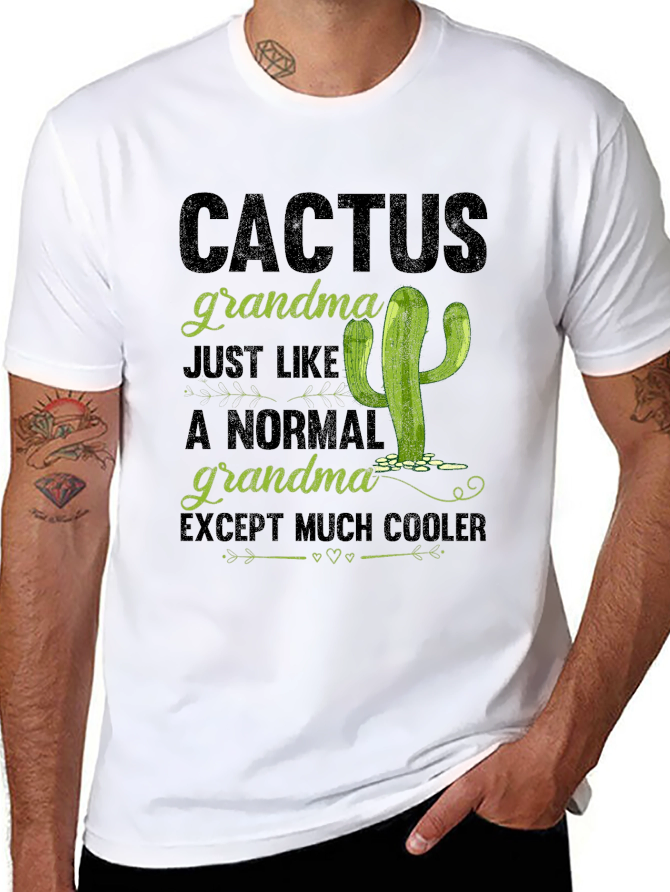 Cactus Grandma T-Shirt - Cool Grandmother Gift