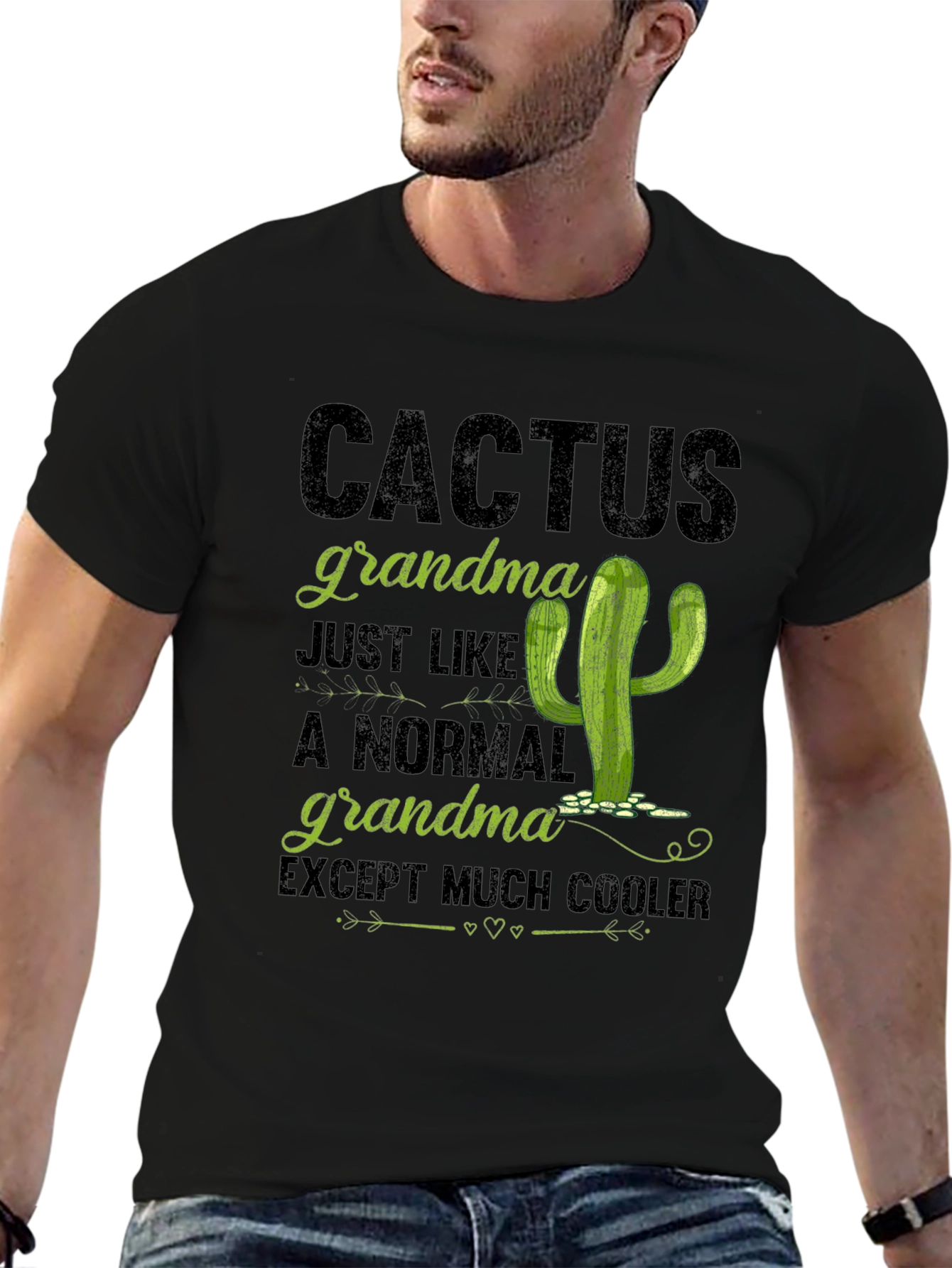 Cactus Grandma T-Shirt - Cool Grandmother Gift