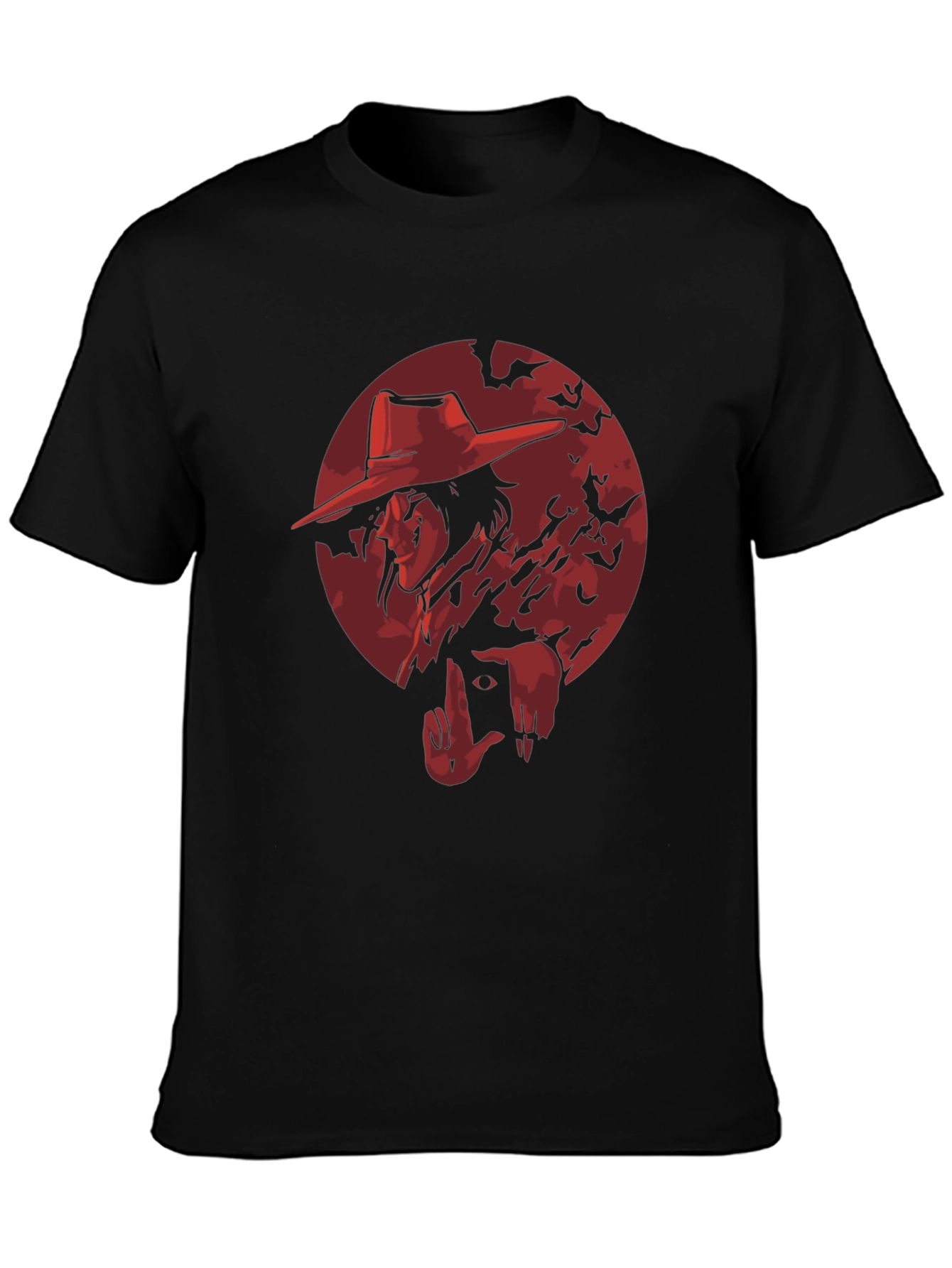 Alucard Hellsing Anime Black T-Shirt