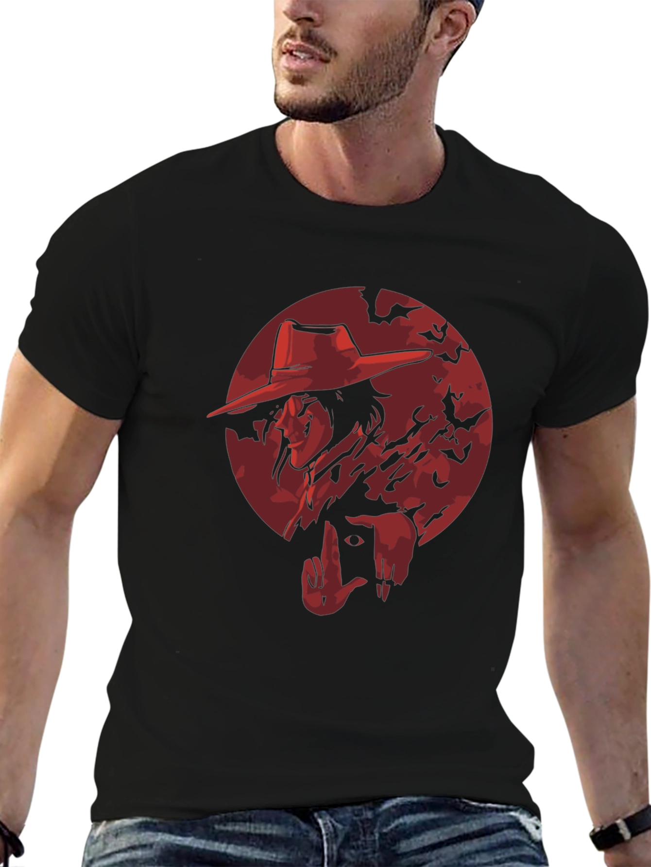 Alucard Hellsing Anime Black T-Shirt