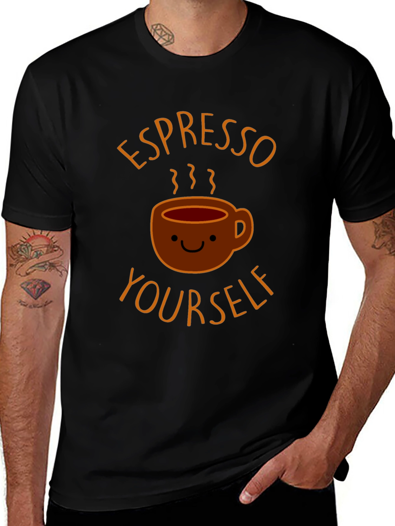 Espresso Yourself Graphic T-Shirt - Black