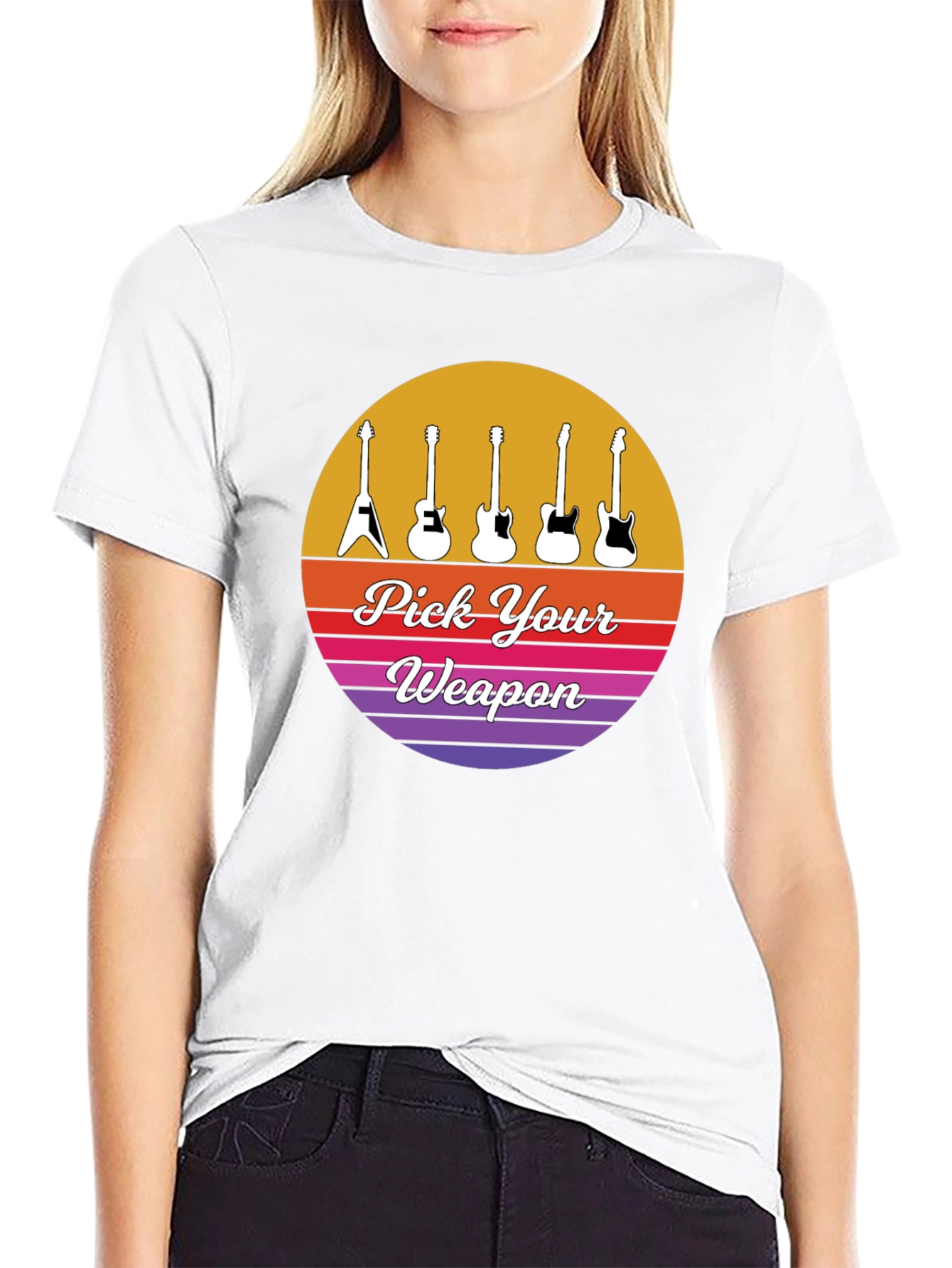 Pick Your Weapon Guitar T-Shirt - Musicians Choice
