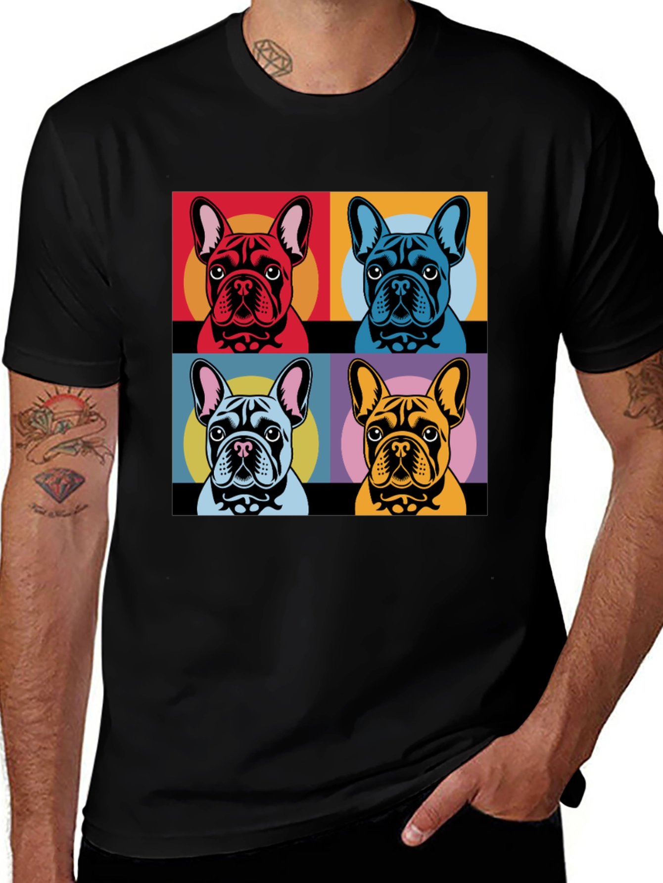Pop Art French Bulldog T-Shirt