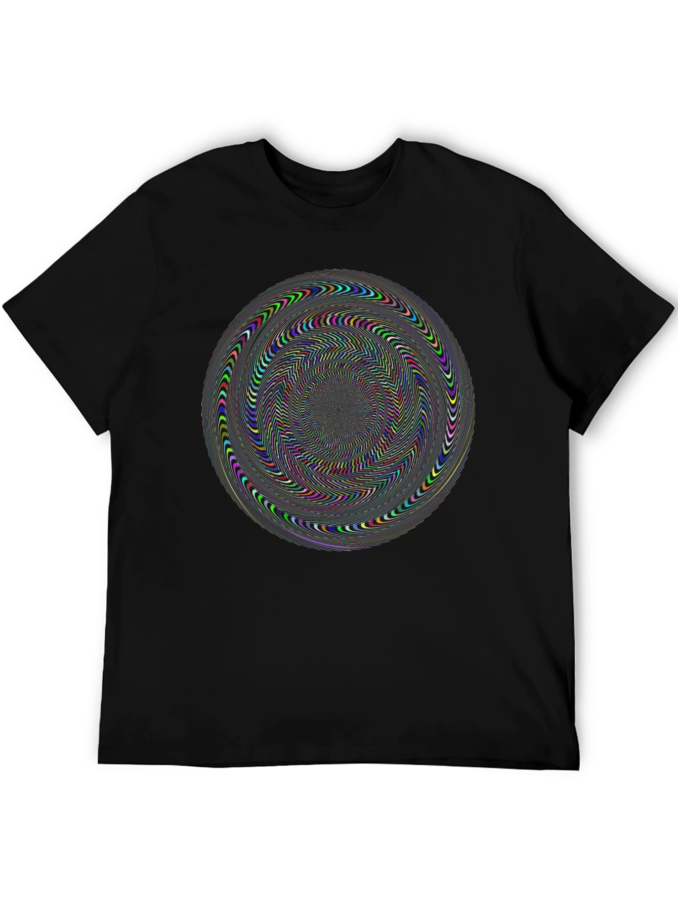 Psychedelic Spiral Black T-Shirt