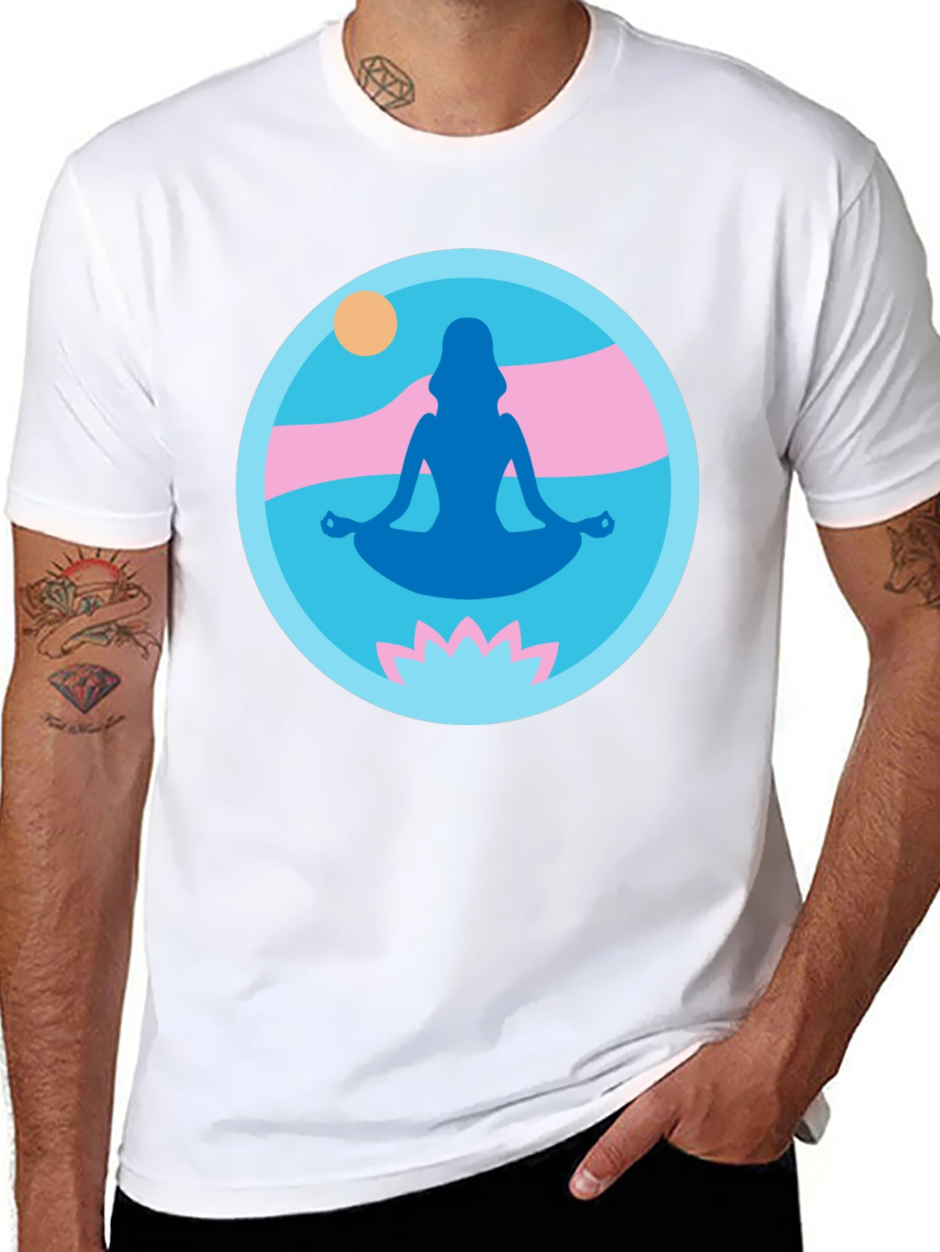 Yoga Meditation Graphic Tee - Zen Vibes T-Shirt