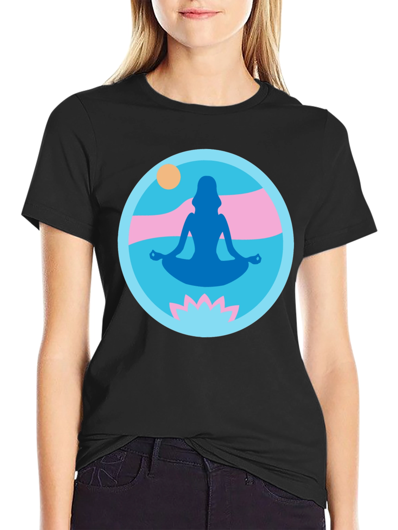 Yoga Meditation Graphic Tee - Zen Vibes T-Shirt