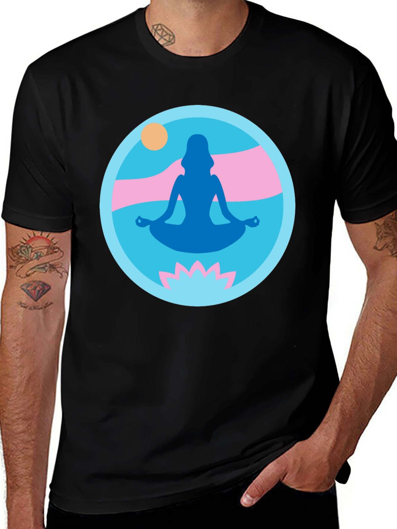 Yoga Meditation Graphic Tee - Zen Vibes T-Shirt