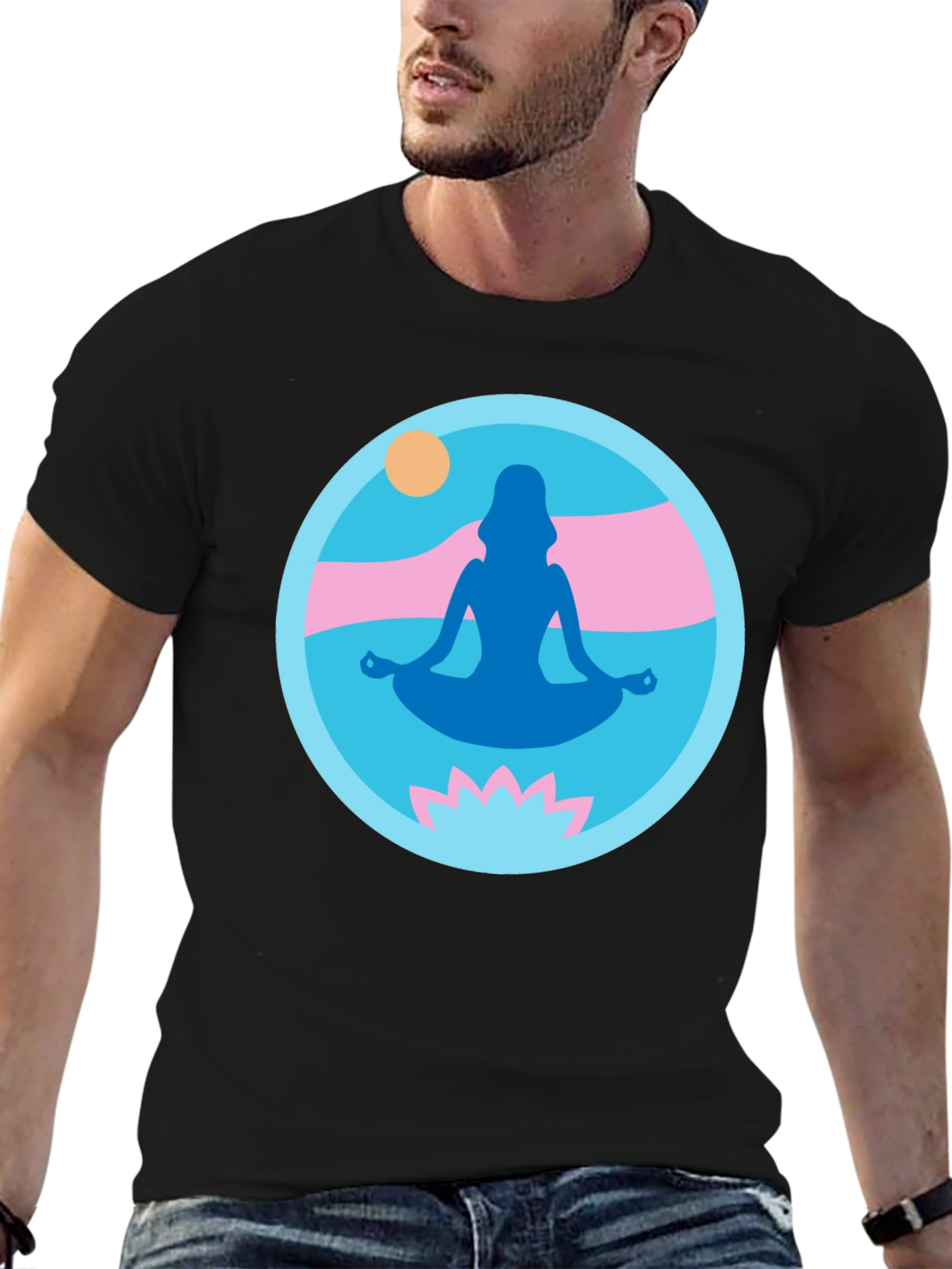 Yoga Meditation Graphic Tee - Zen Vibes T-Shirt
