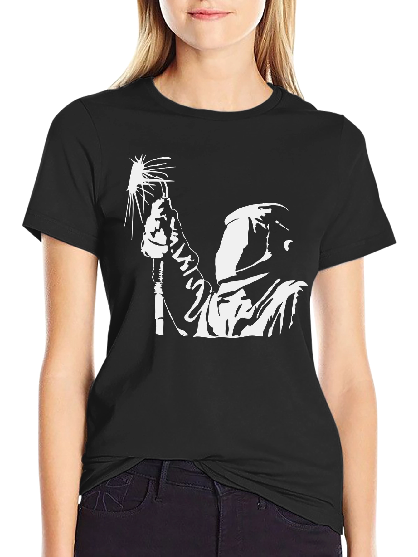 Welder Graphic Tee - Black Crew Neck T-Shirt