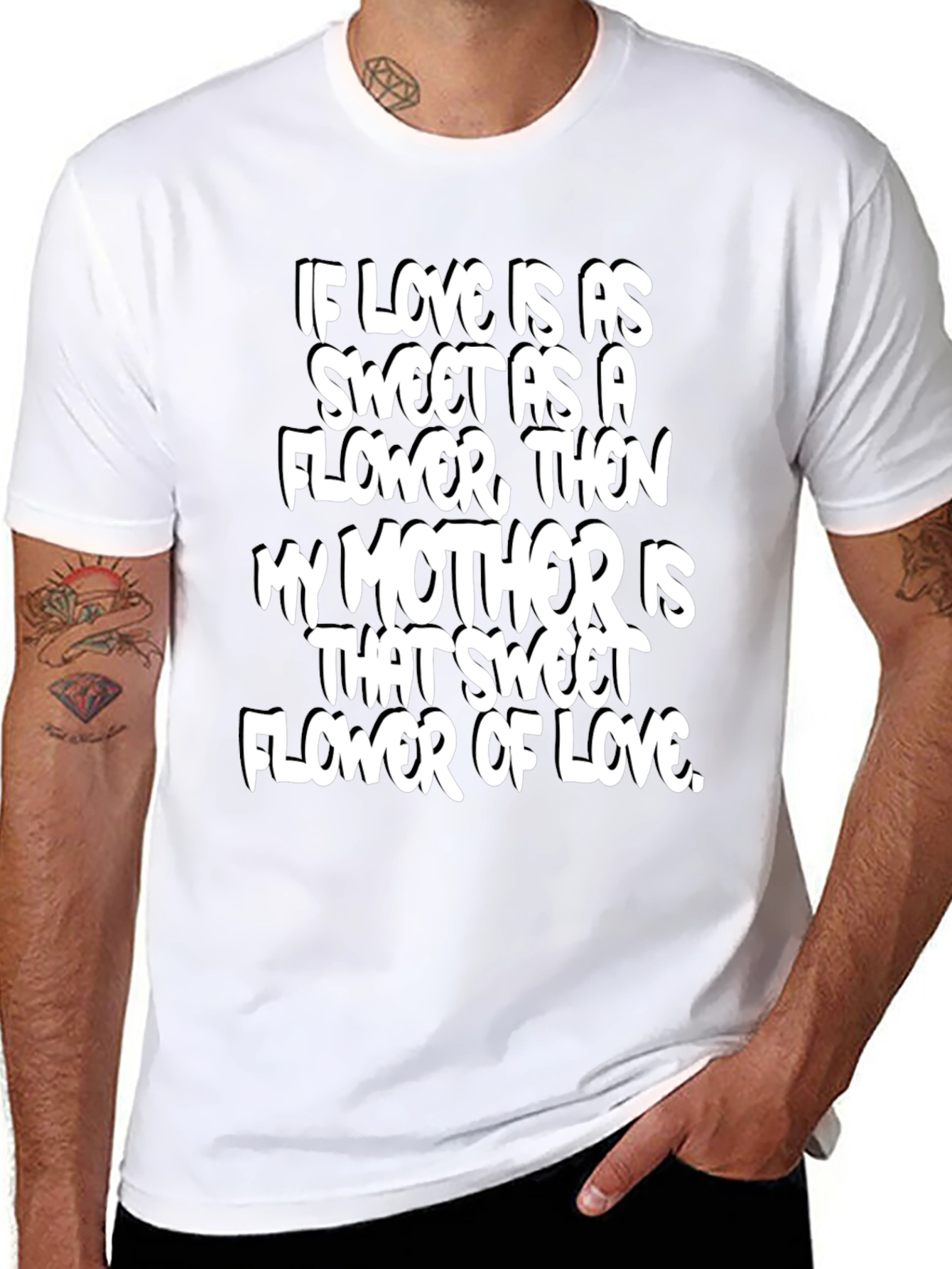 Sweet Flower of Love Mothers T-Shirt